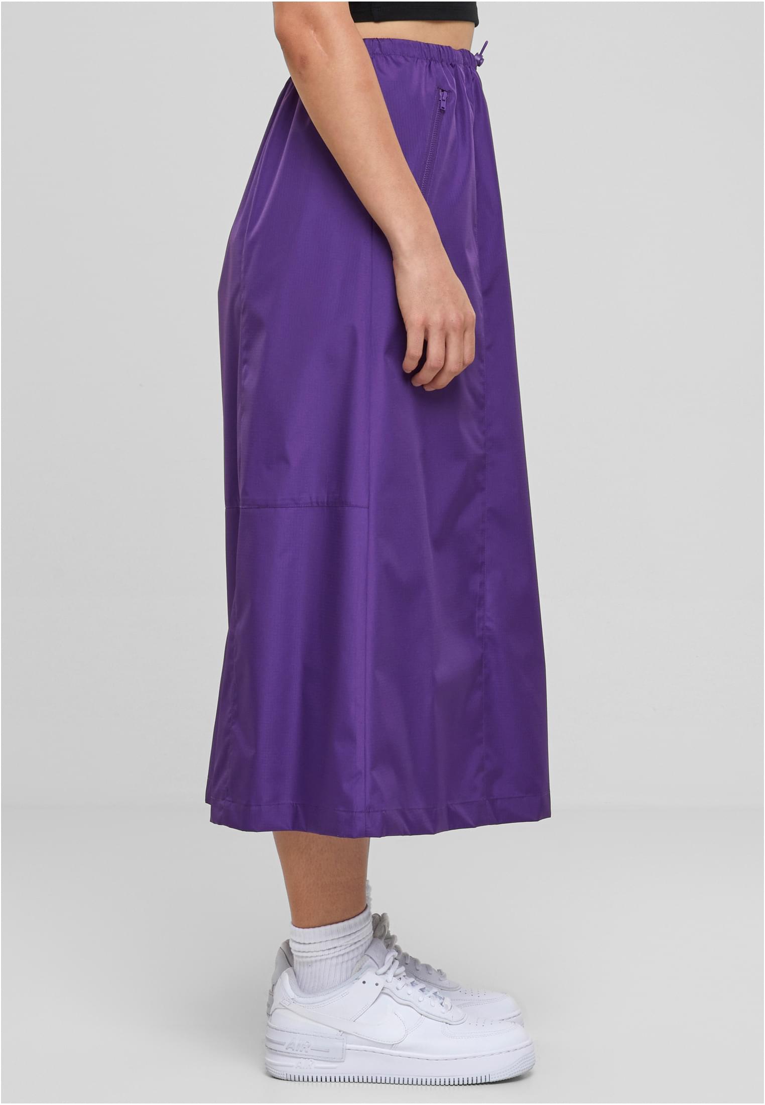Ladies Ripstop Parachute Midi Skirt realviolet 3XL - variant image 3