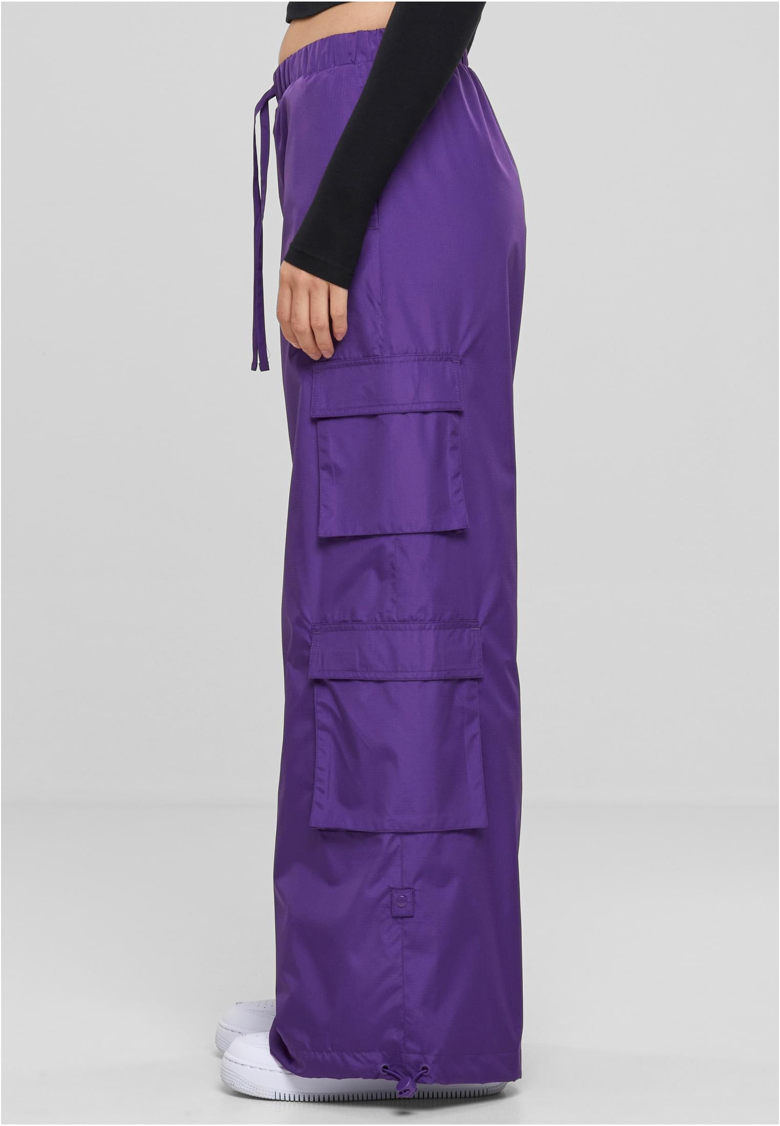 Ladies Ripstop Double Cargo Pants realviolet L - variant image 1