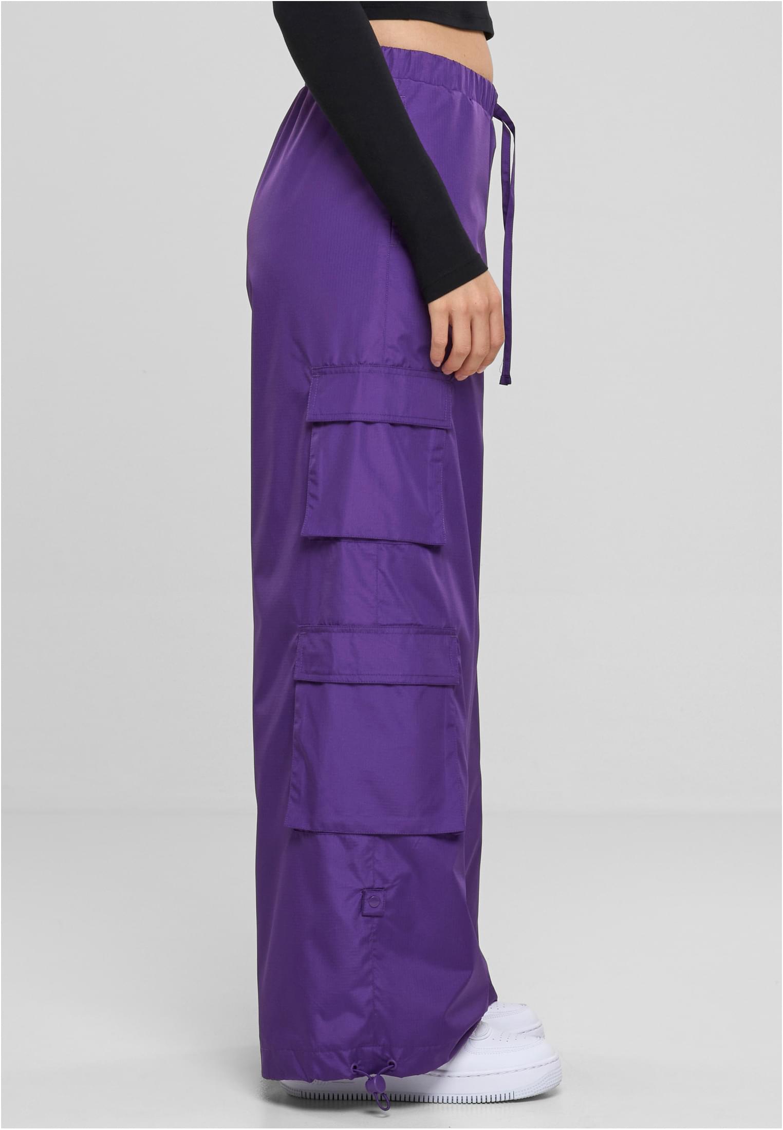 Ladies Ripstop Double Cargo Pants realviolet L - variant image 3