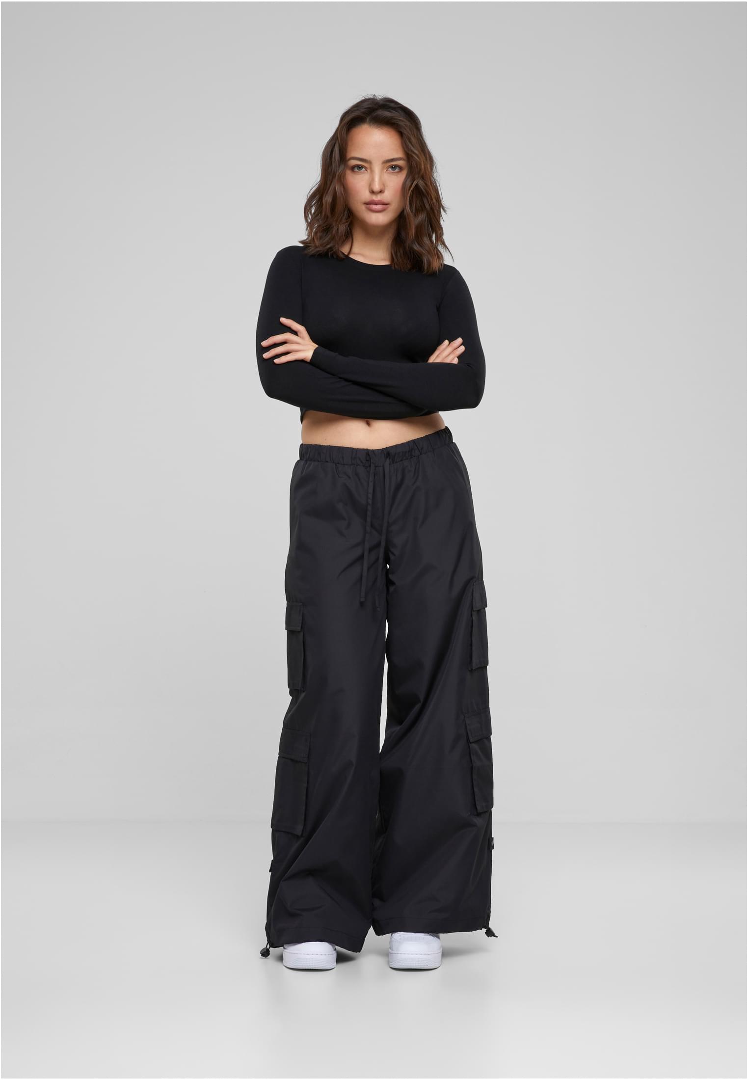 Ladies Ripstop Double Cargo Pants black XL - variant image 4
