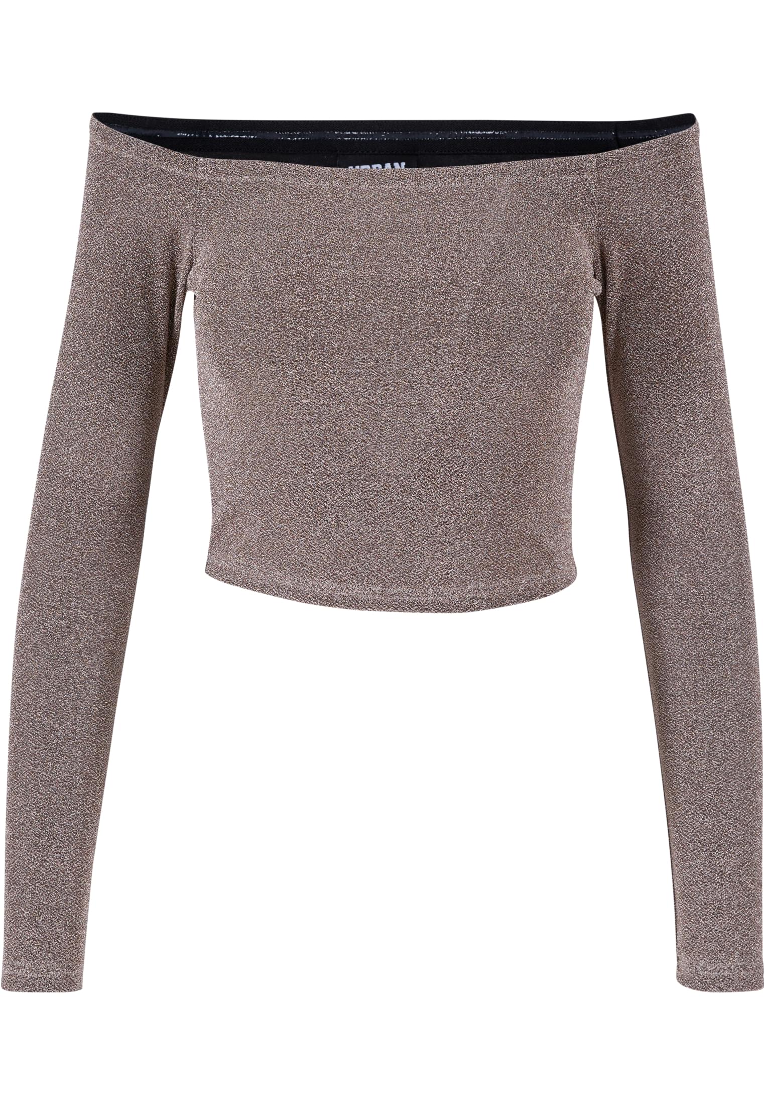 Ladies Off Shoulder Glitter Longsleeve gold 3XL - variant image 5
