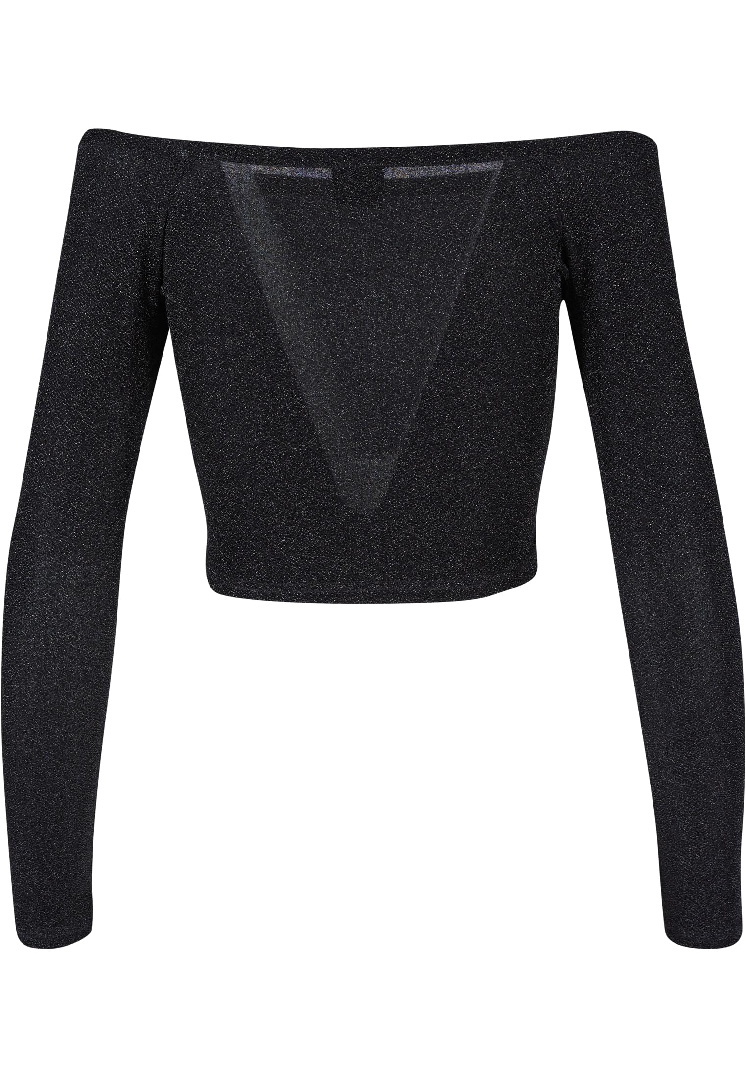 Ladies Off Shoulder Glitter Longsleeve black 3XL - variant image 6