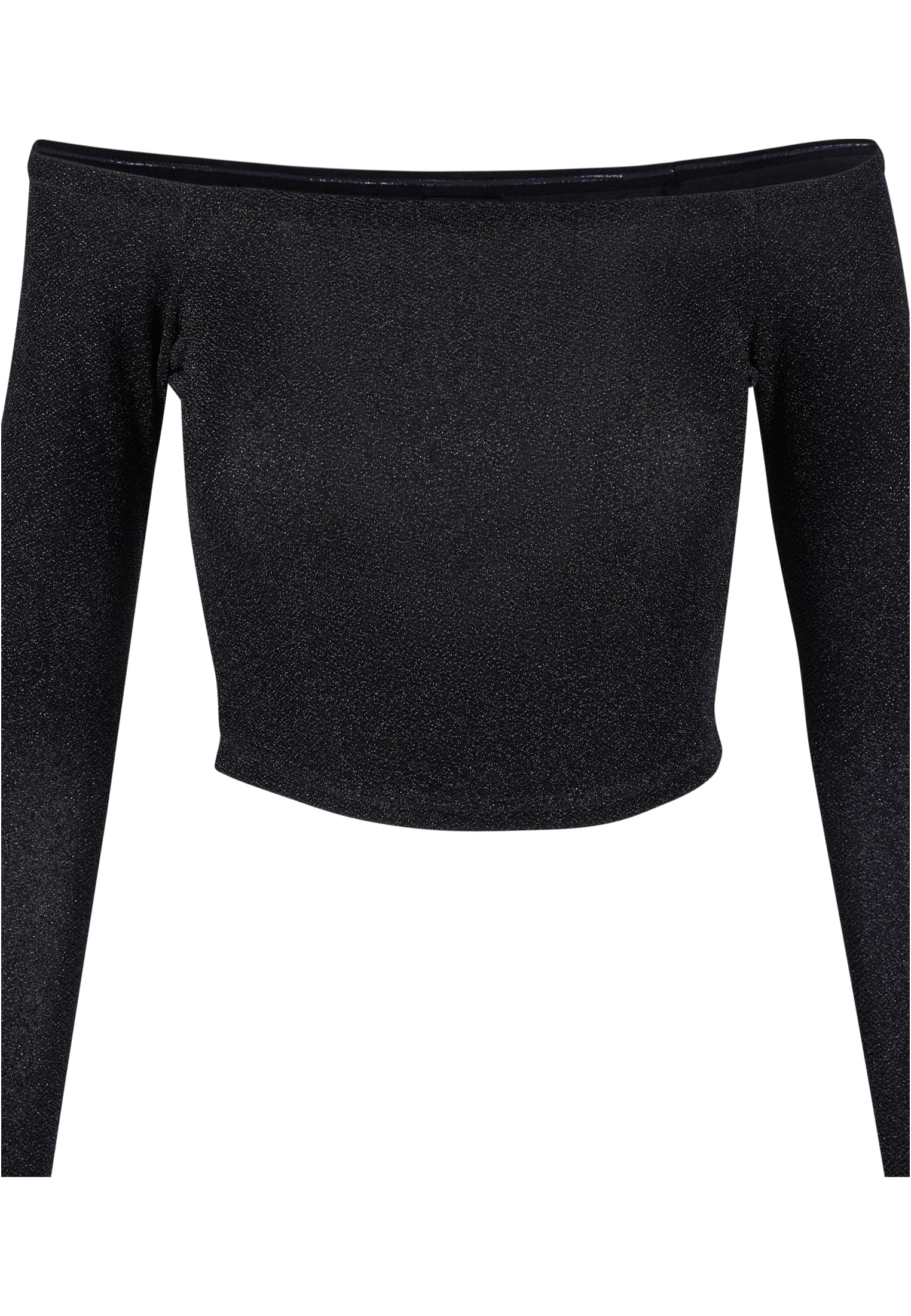 Ladies Off Shoulder Glitter Longsleeve black 3XL - variant image 7