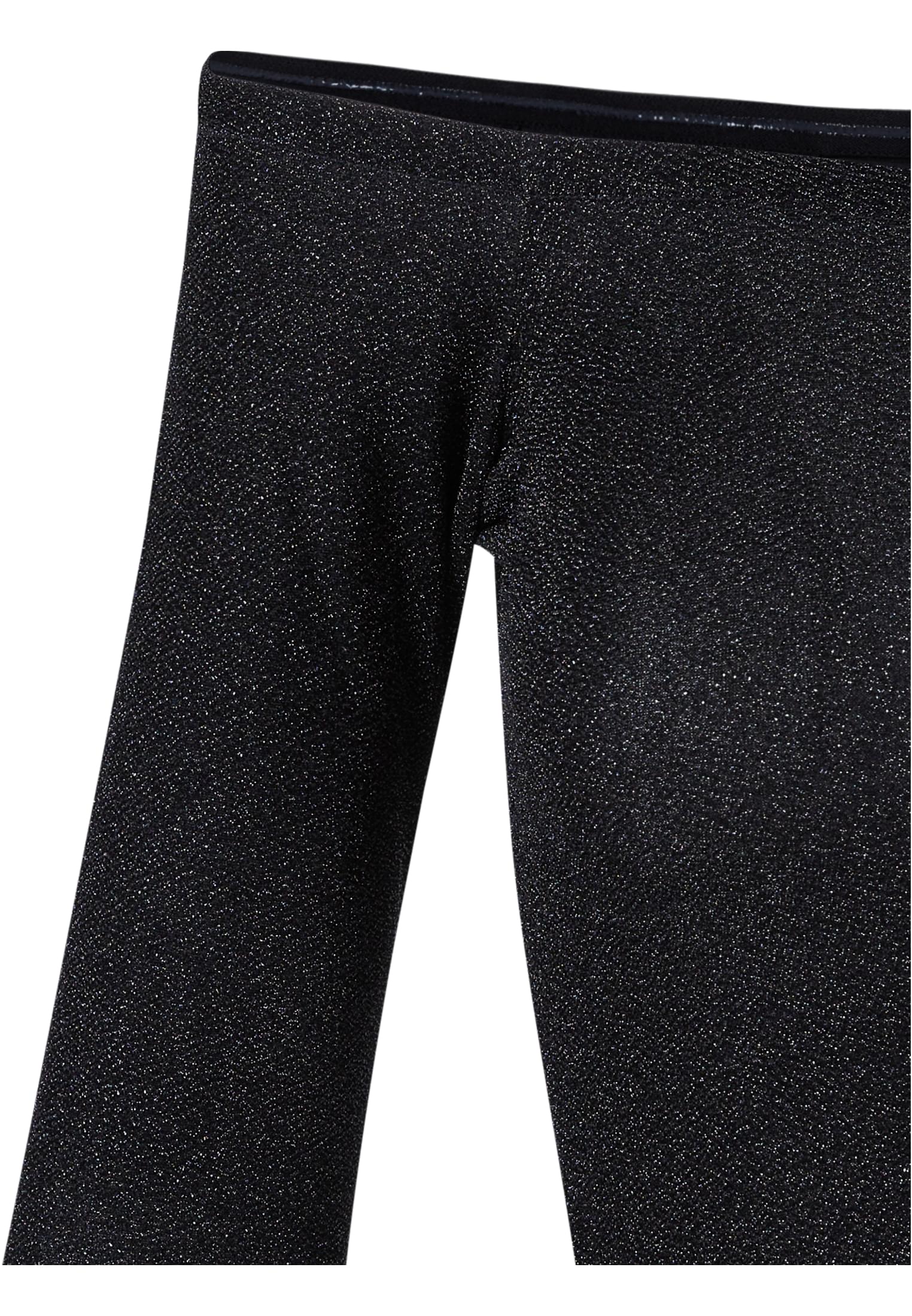 Ladies Off Shoulder Glitter Longsleeve black 3XL - variant image 8