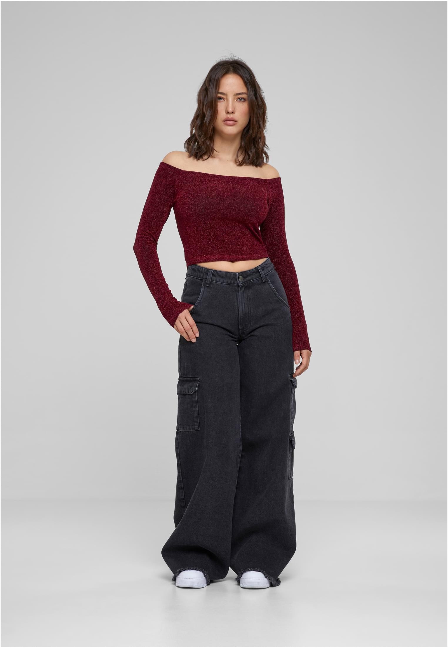 Femmes Débardeur Long Manche Argenté bordeaux 3XL
 - variant image 4