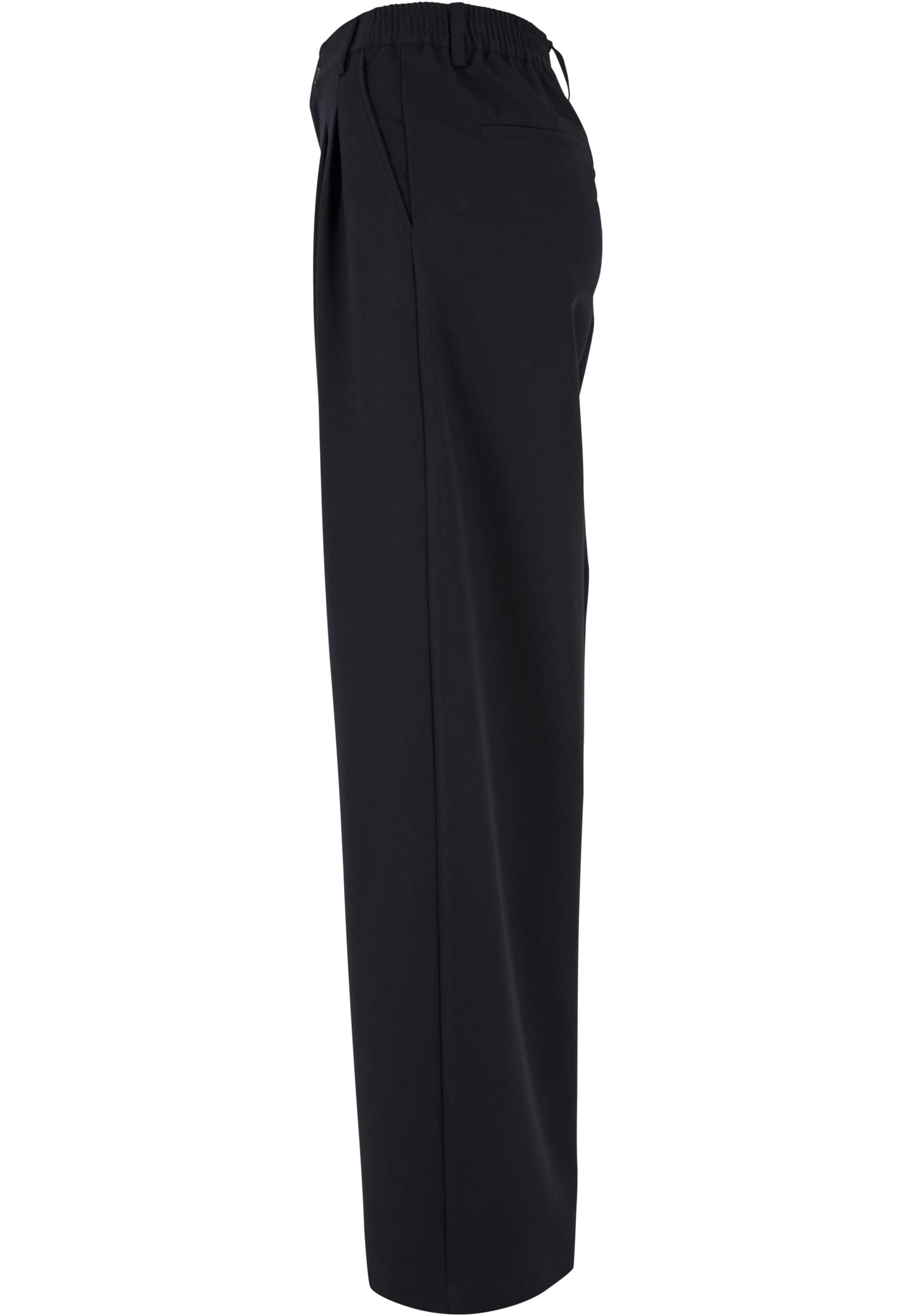 Pantalones de corte ultra ancho con pliegues para mujer negros 26
 - variant image 6