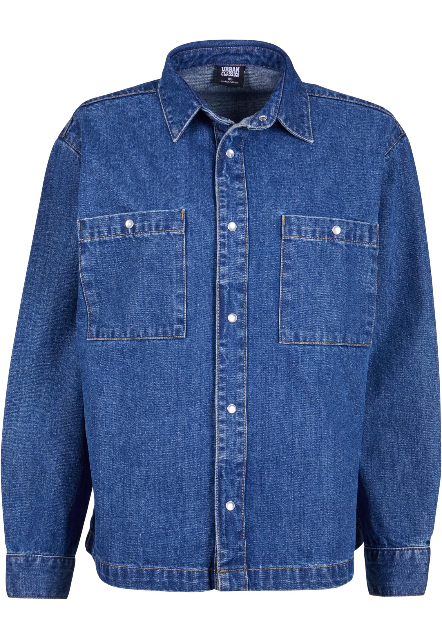 Chemise en denim oversize pour femmes, indigo délavé, taille 3XL
 - variant image 5