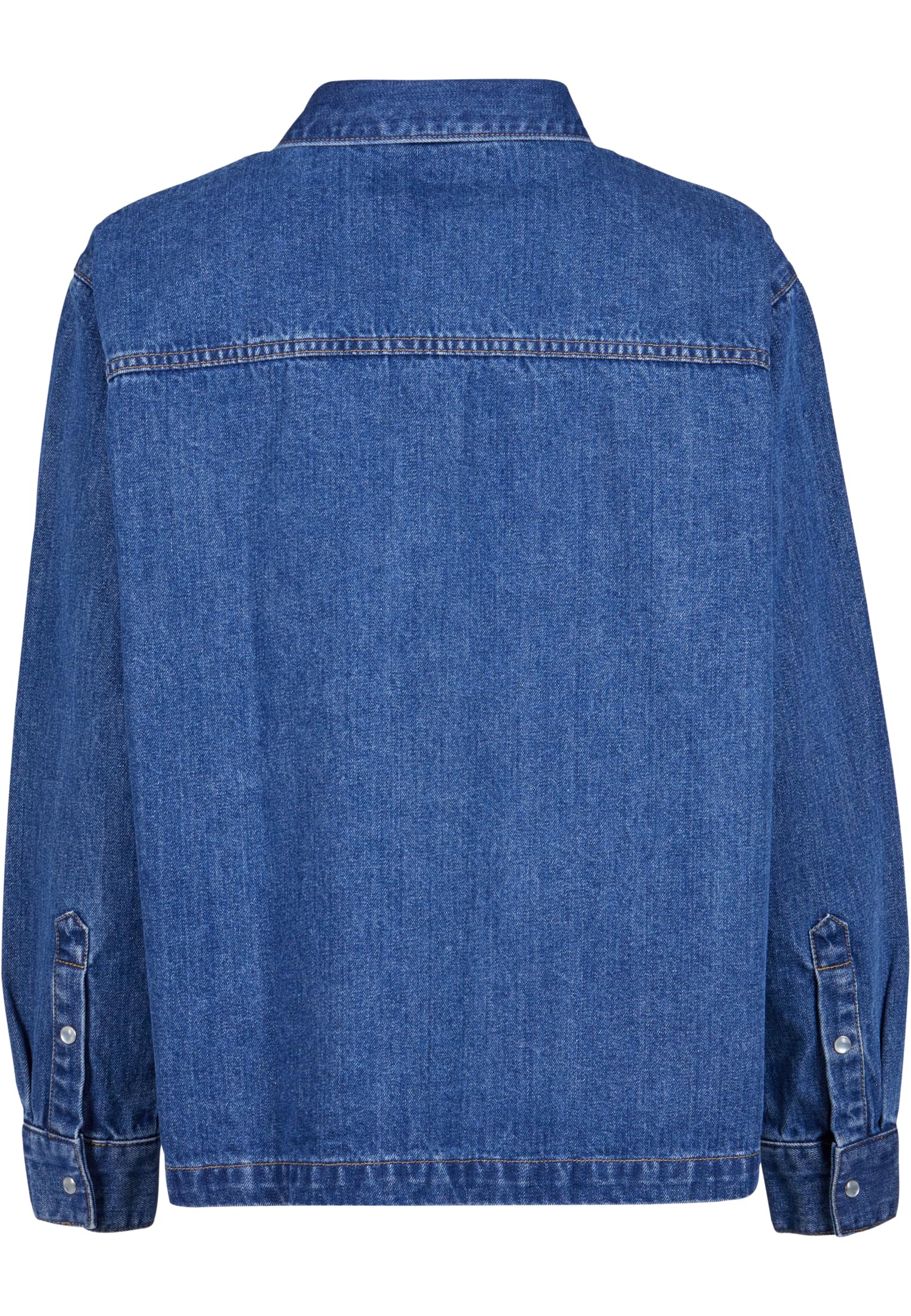 Chemise en denim oversize pour femmes, indigo délavé, taille 3XL
 - variant image 6