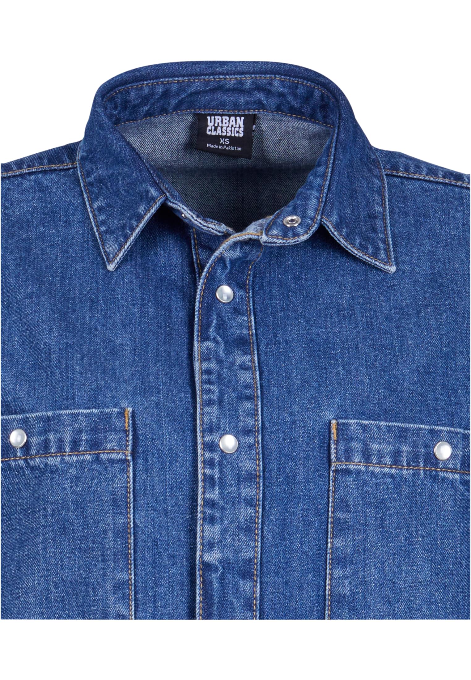 Chemise en denim oversize pour femmes, indigo délavé, taille 3XL
 - variant image 7
