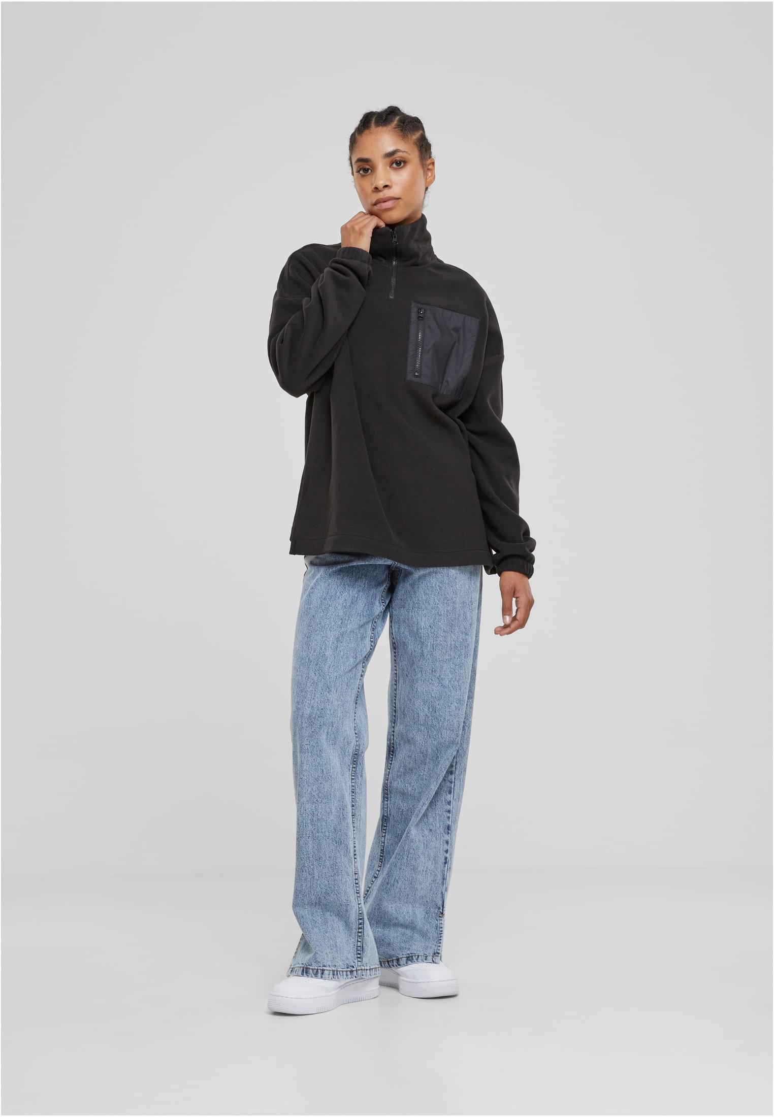 Frauen Polar Fleece Pullover schwarz L
 - variant image 4