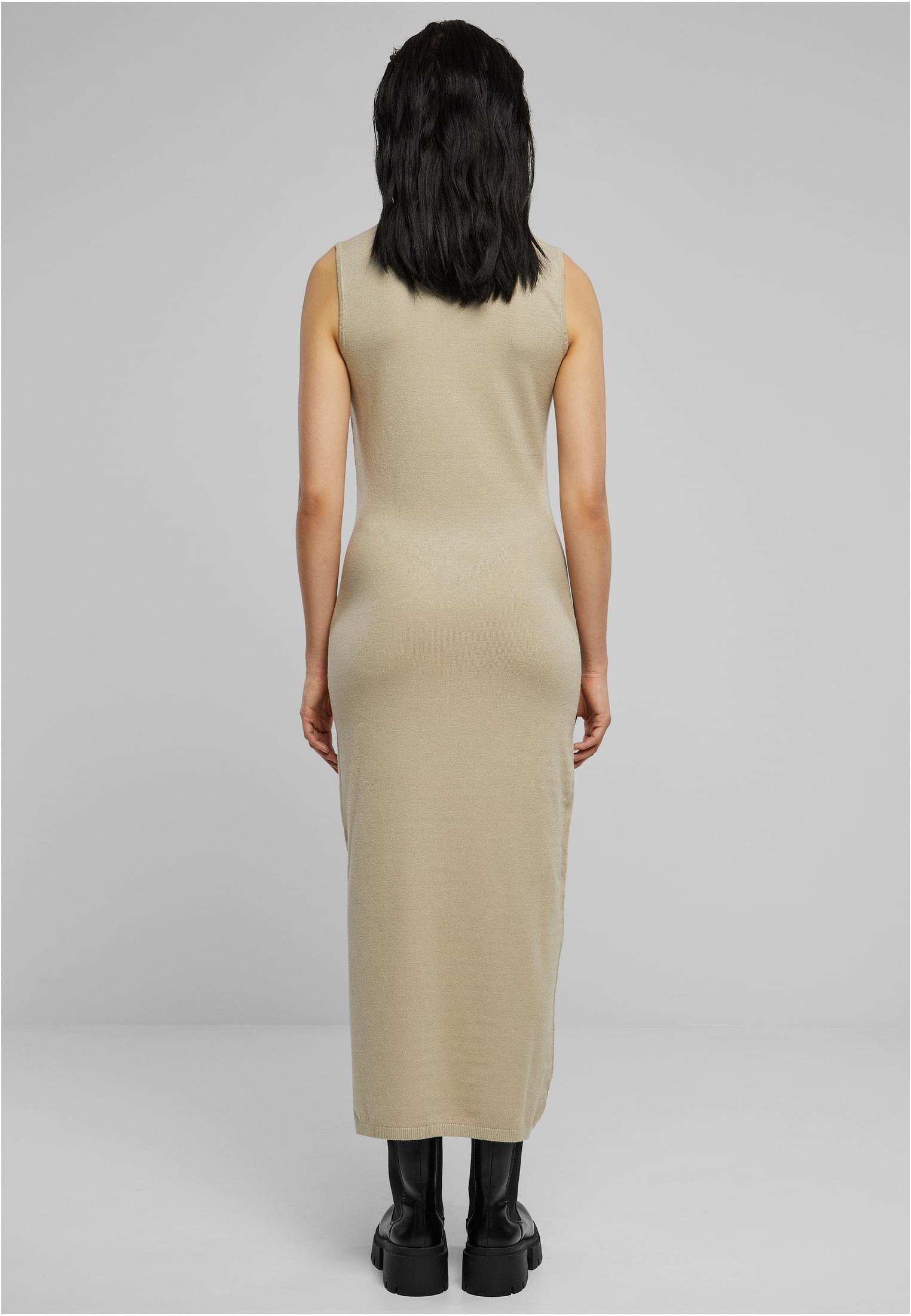 Ladies Knitted Eco Viscose Turtleneck Dress wetsand 3XL - variant image 2