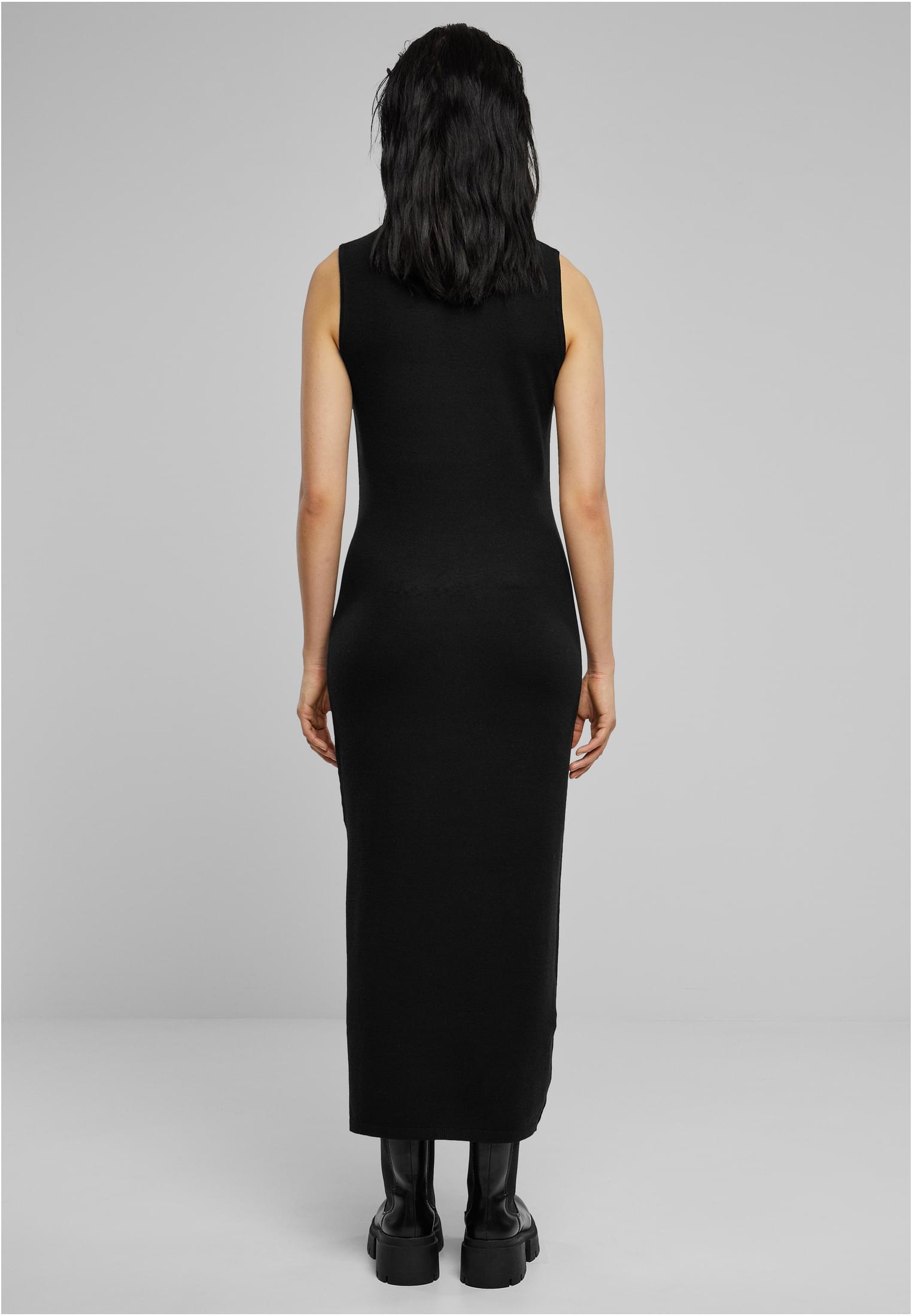Ladies Knitted Eco Viscose Turtleneck Dress black L - variant image 2