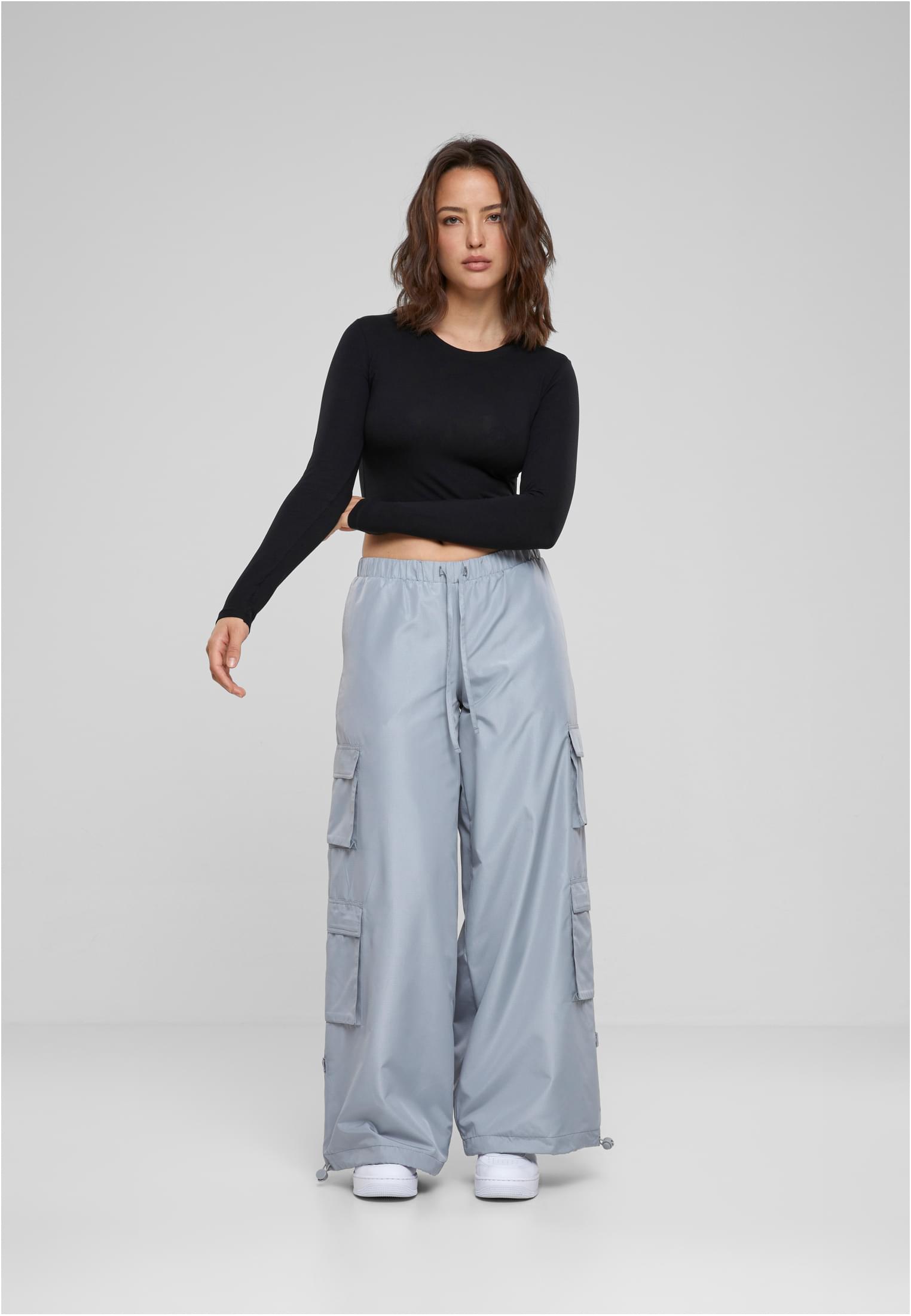 Ladies Ripstop Double Cargo Pants lightasphalt L - variant image 4