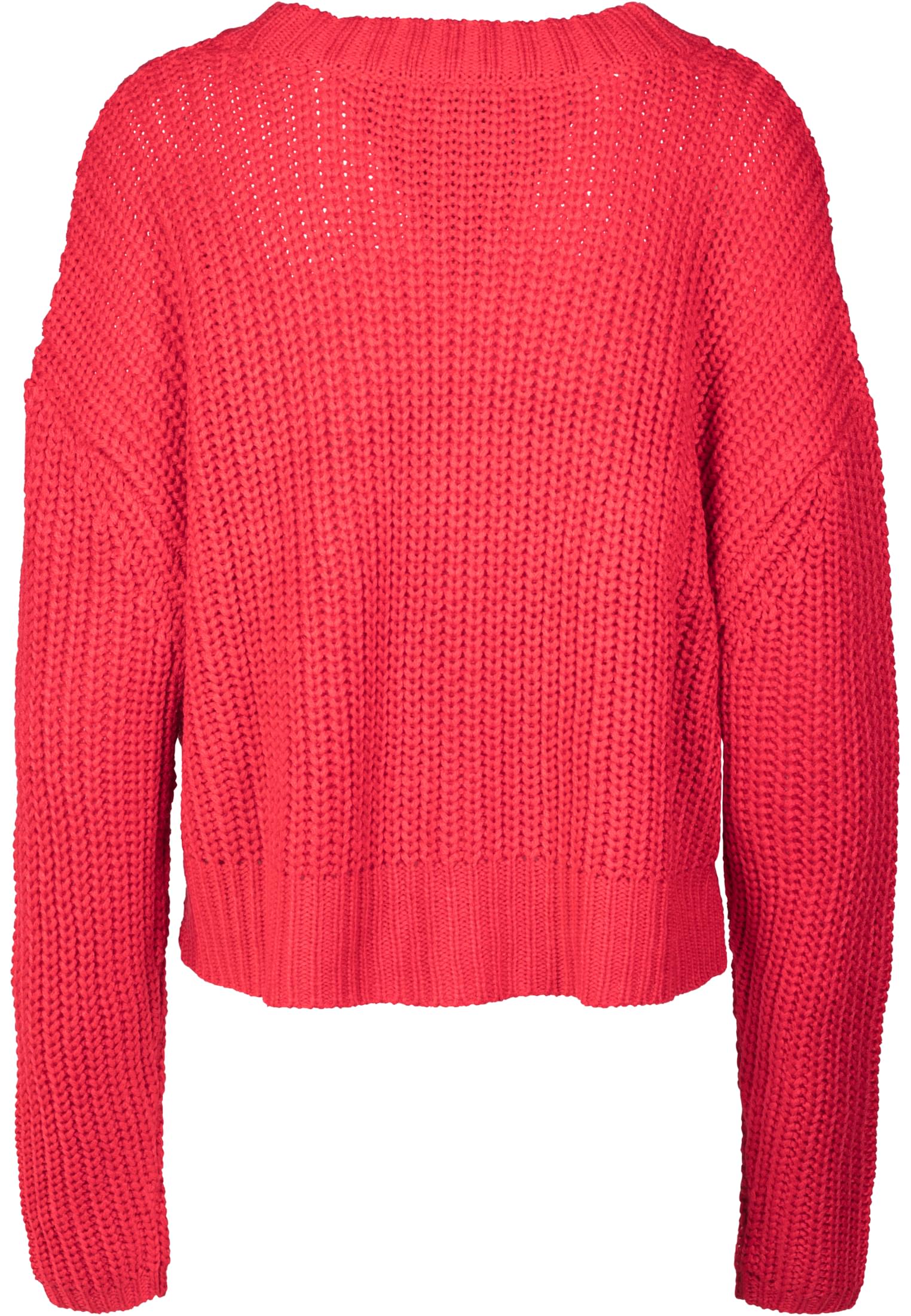 Ladies Wide Oversize Sweater fire red 3XL - variant image 1