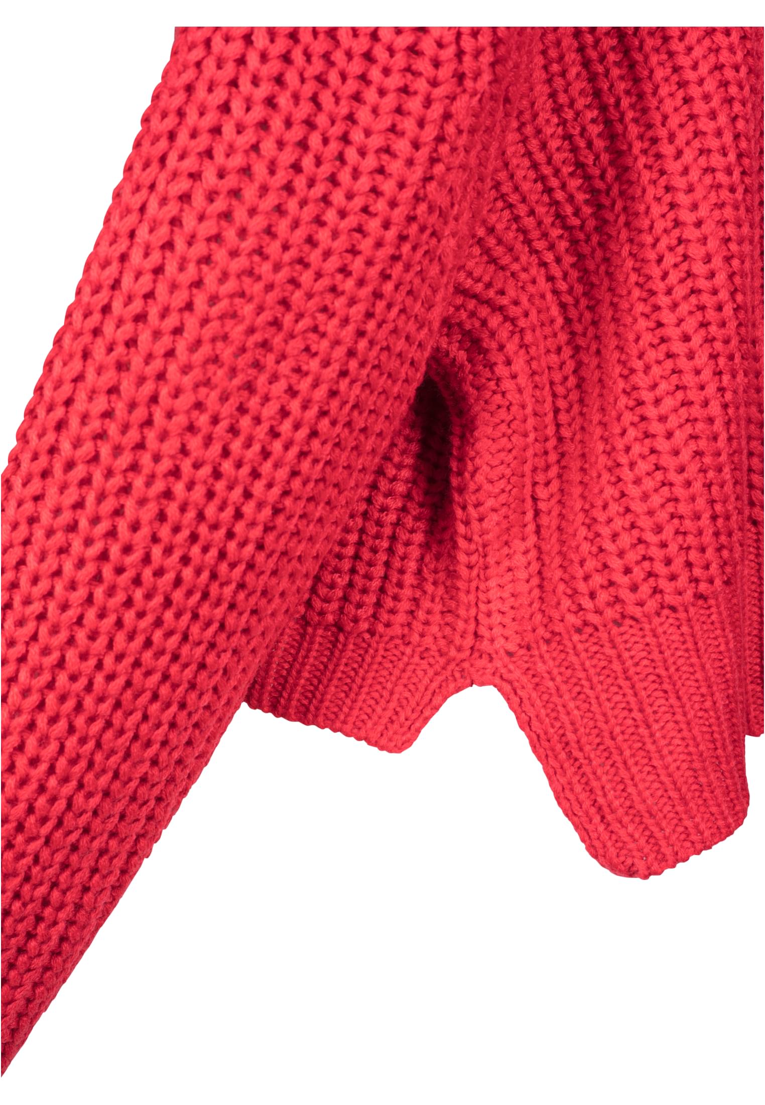 Ladies Wide Oversize Sweater fire red 3XL - variant image 2