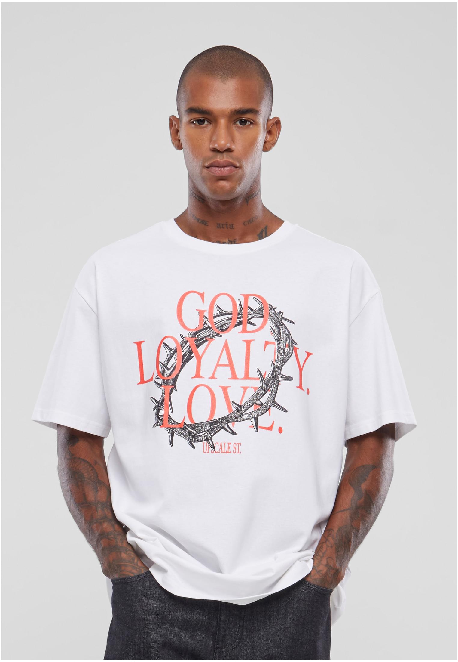 Dios Lealtad Amor Camiseta Oversize blanca 3XL
 - alternate variant 3
