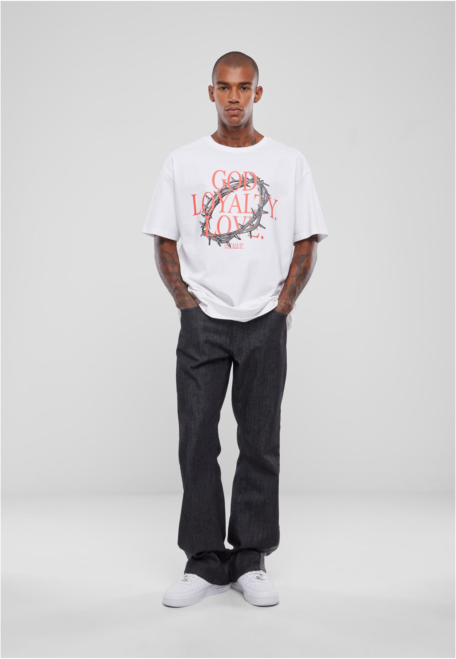 Dios Lealtad Amor Camiseta Oversize blanca 3XL
 - variant image 4
