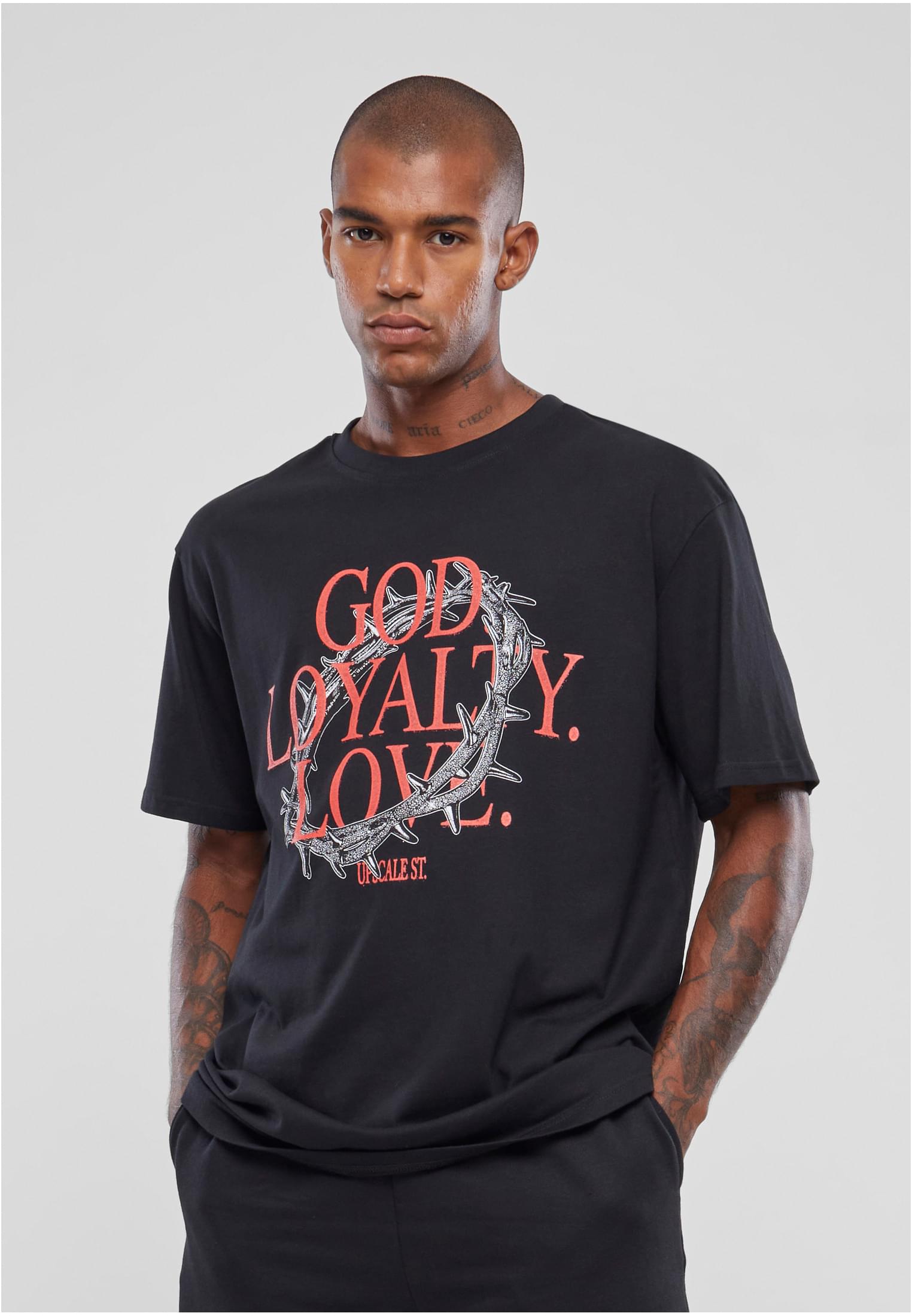 Dios Lealtad Amor Camiseta Oversize negra 3XL
 - alternate variant 1