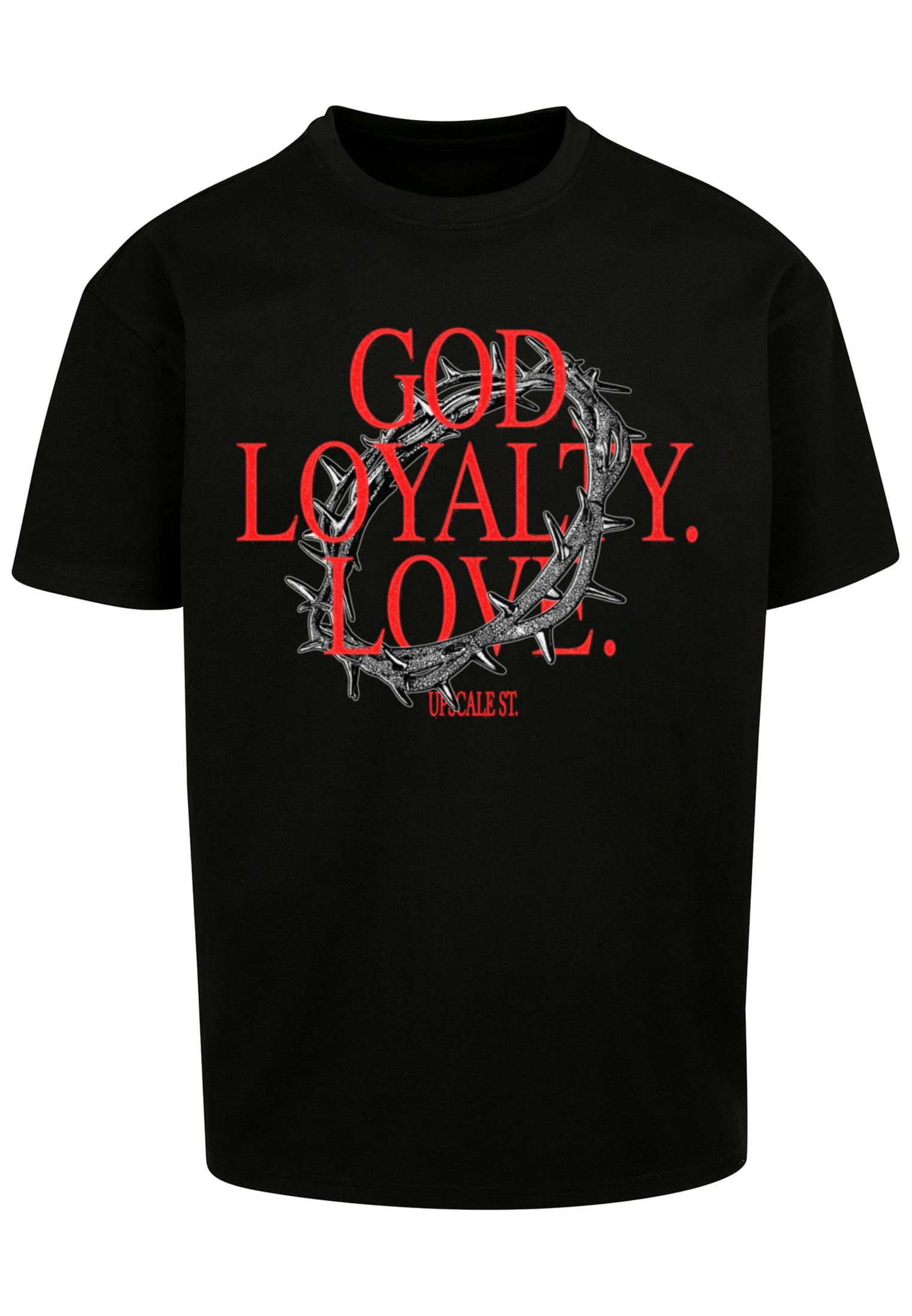 Dios Lealtad Amor Camiseta Oversize negra 3XL
 - variant image 5