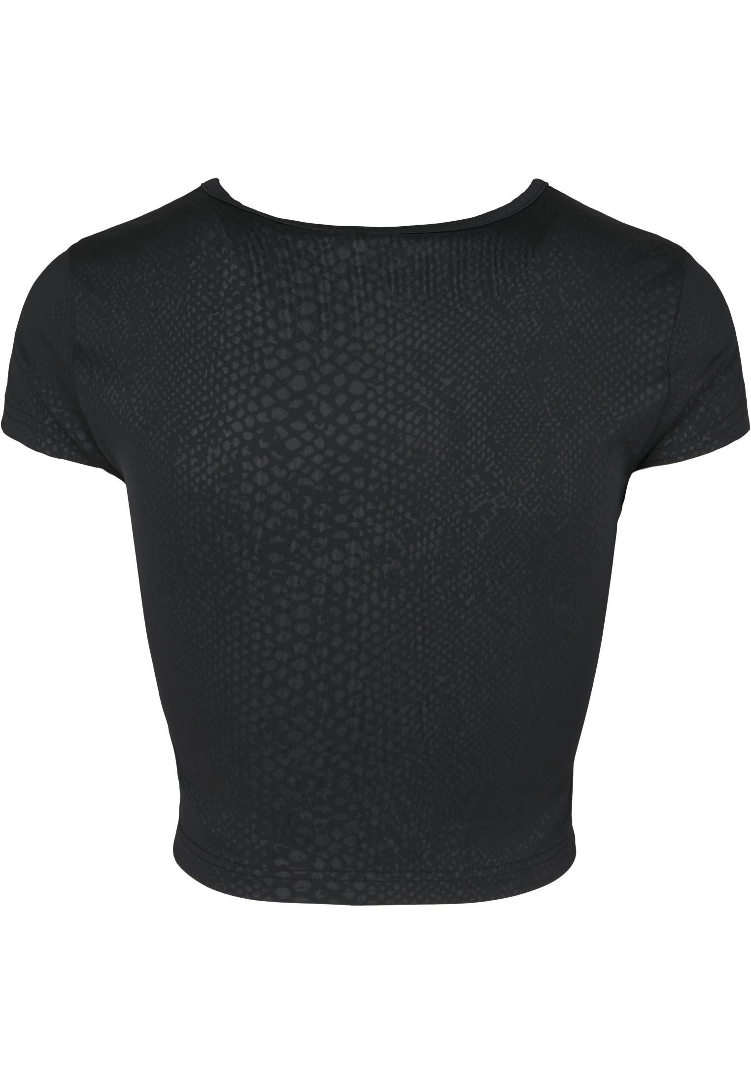 Femmes Coupe Étireuse Motif T-shirt Court Noir Serpent 3XL
 - variant image 6