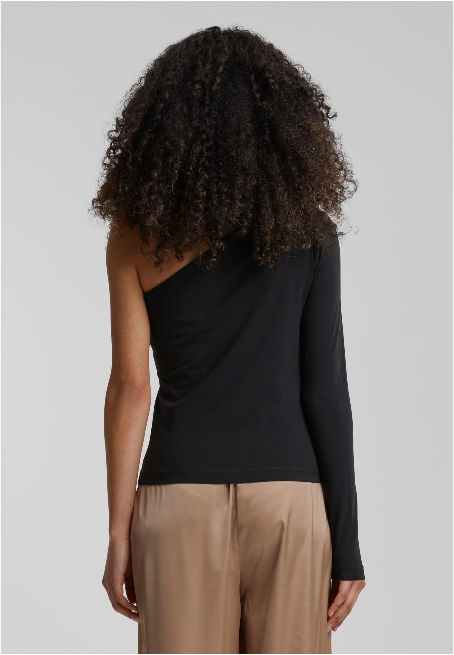 Ladies Asymmetric Longsleeve black L - variant image 1