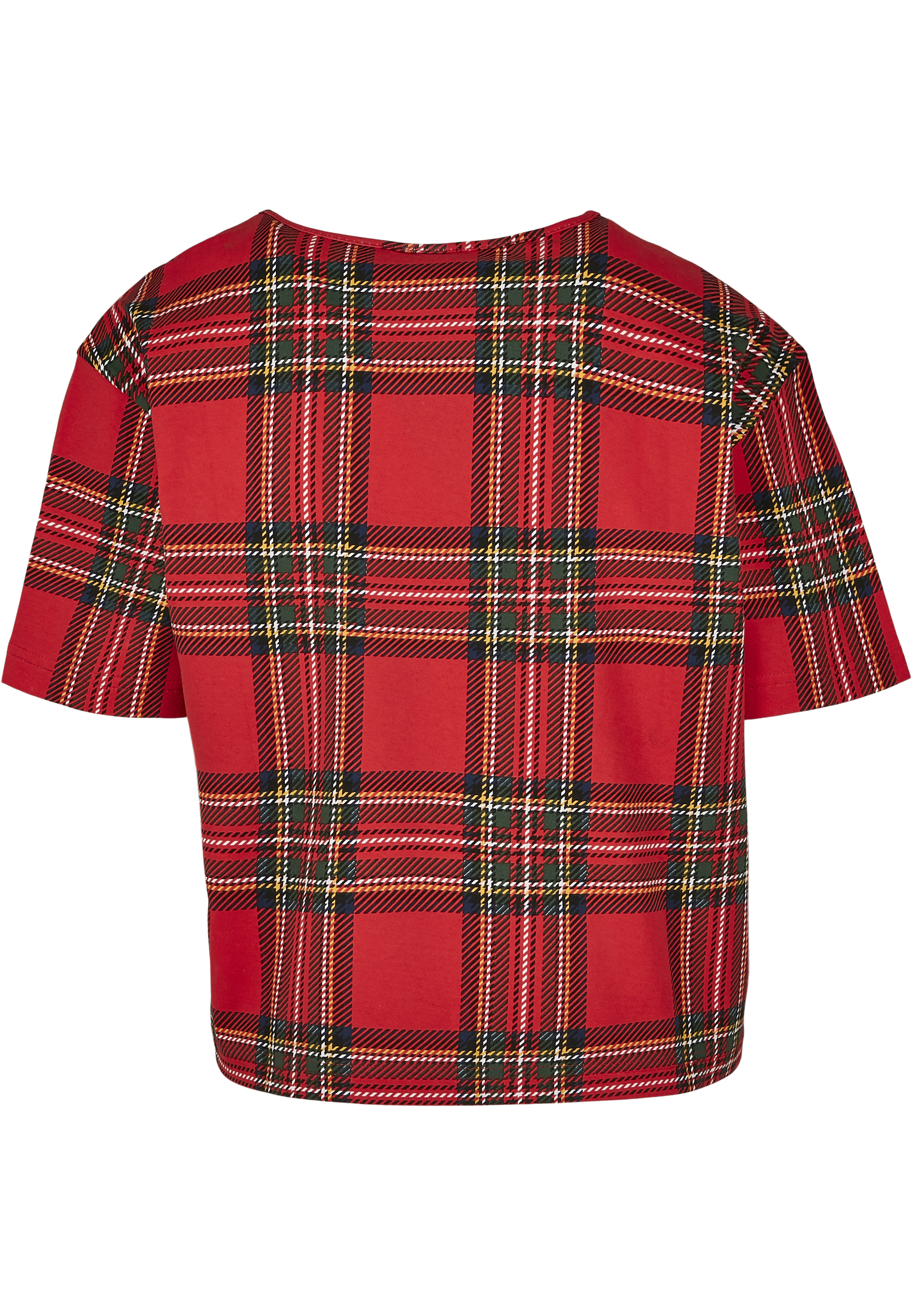 Femmes Coupe Chemane Tartan T-shirt Long Oversize rouge/noir L
 - variant image 6