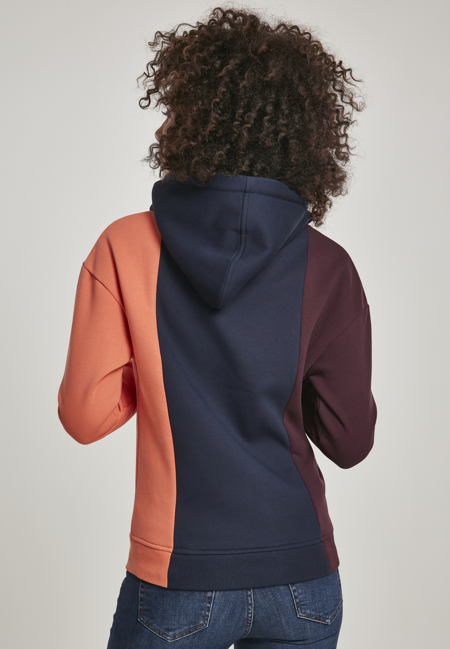 Ladies Tripple Hoody redwine/midnightnavy 3XL - variant image 8