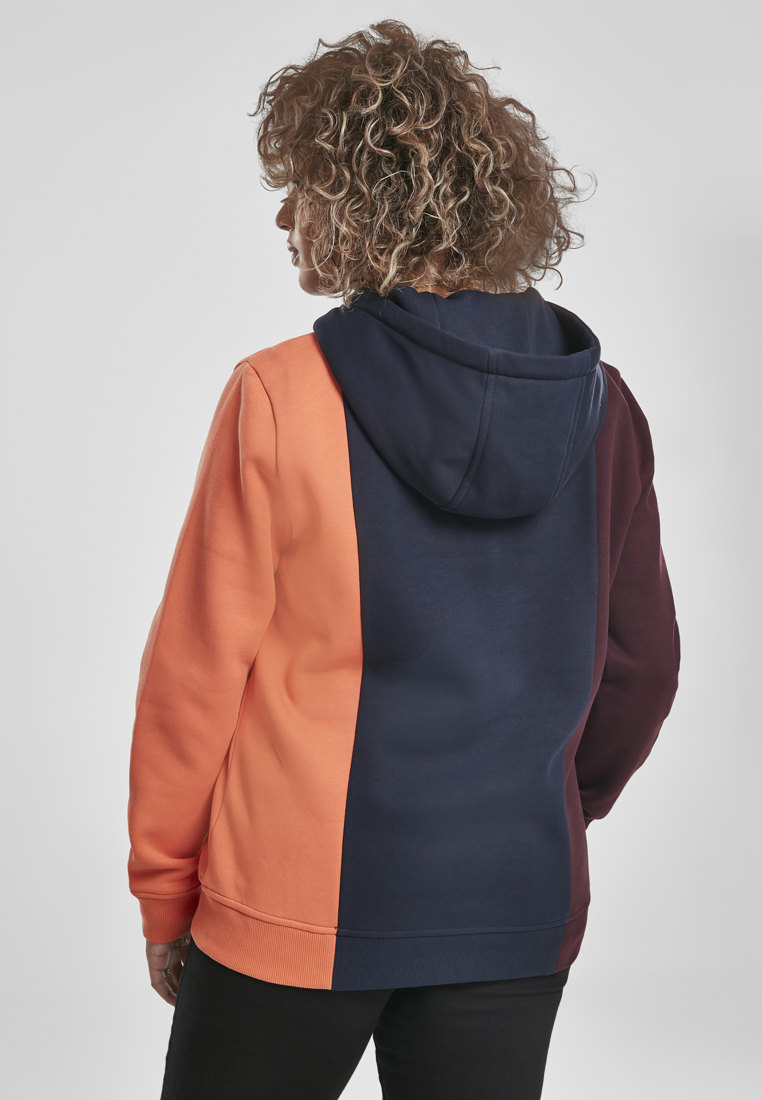 Ladies Tripple Hoody redwine/midnightnavy 3XL - variant image 2