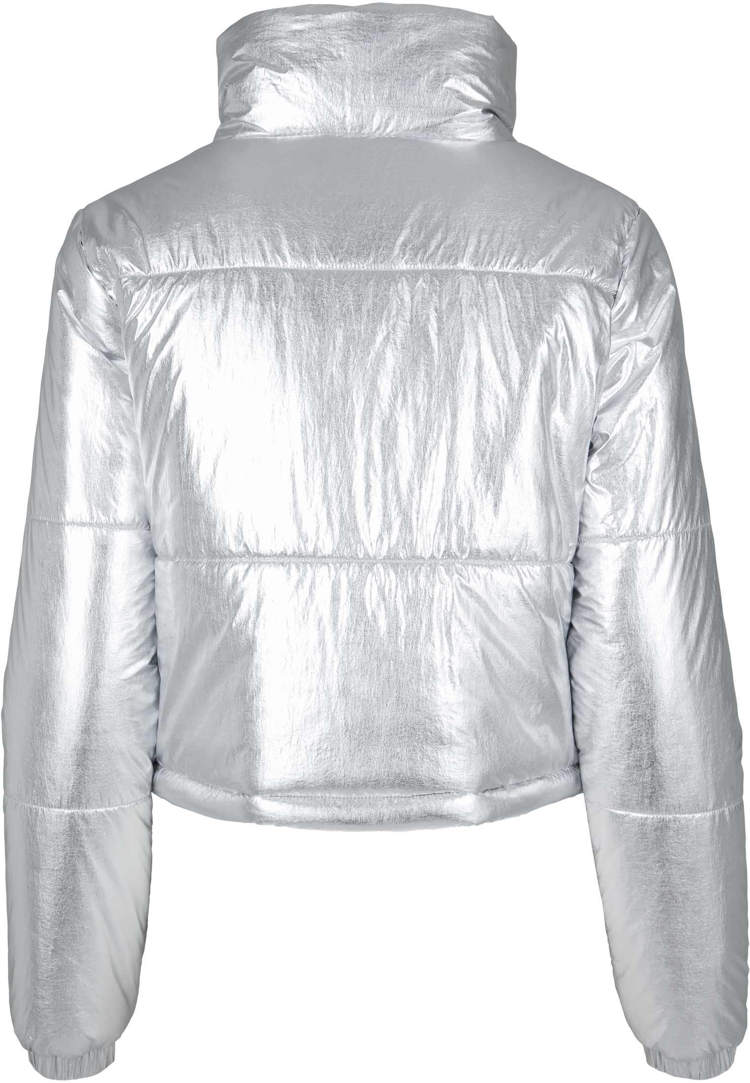 Ladies Metalic Puffer Jacket silver 3XL - variant image 6