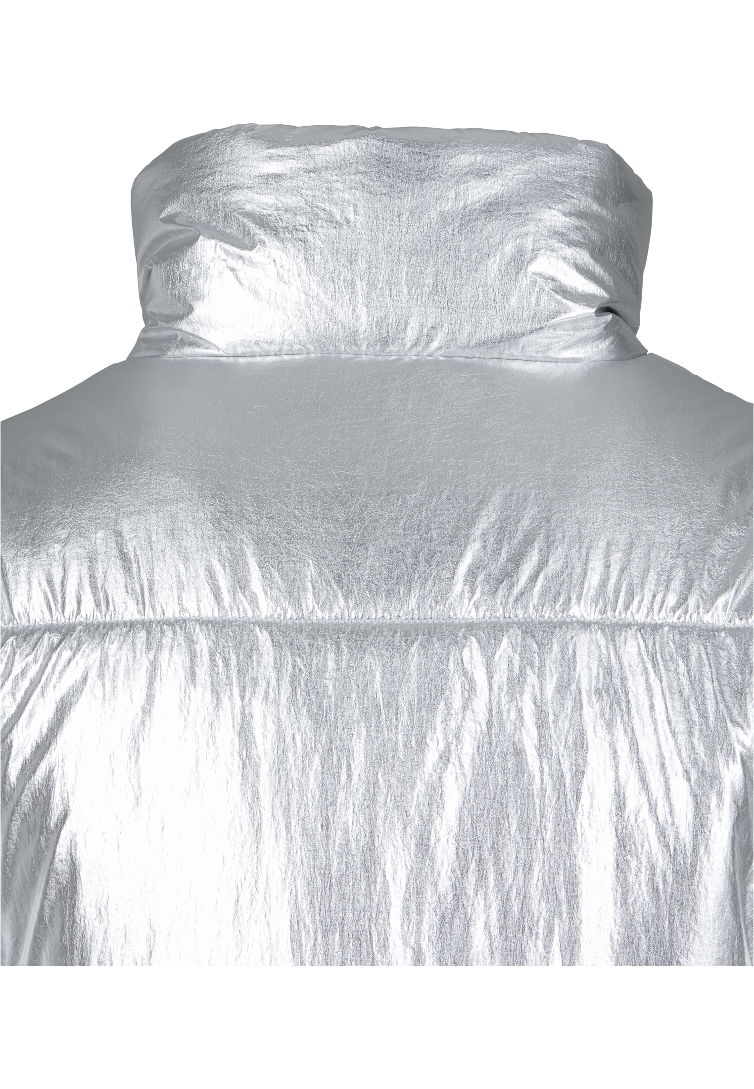 Ladies Metalic Puffer Jacket silver 3XL - variant image 7