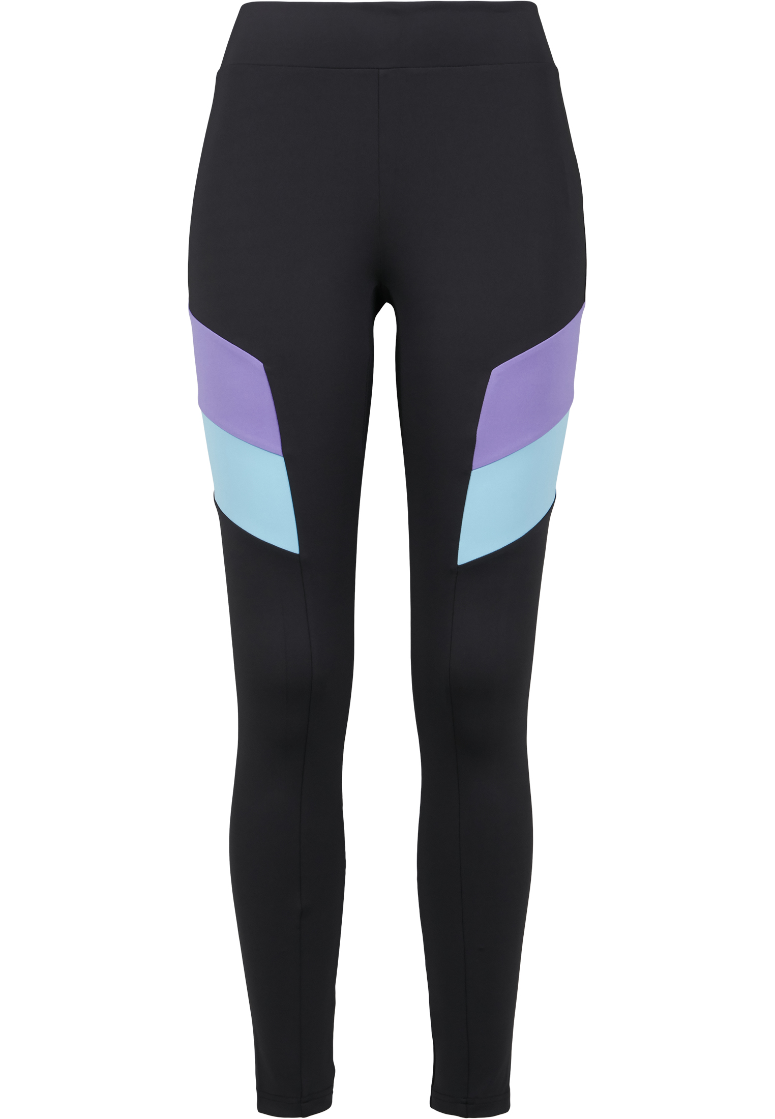 Ladies Color Block Leggings black/ultraviolet 3XL - variant image 5