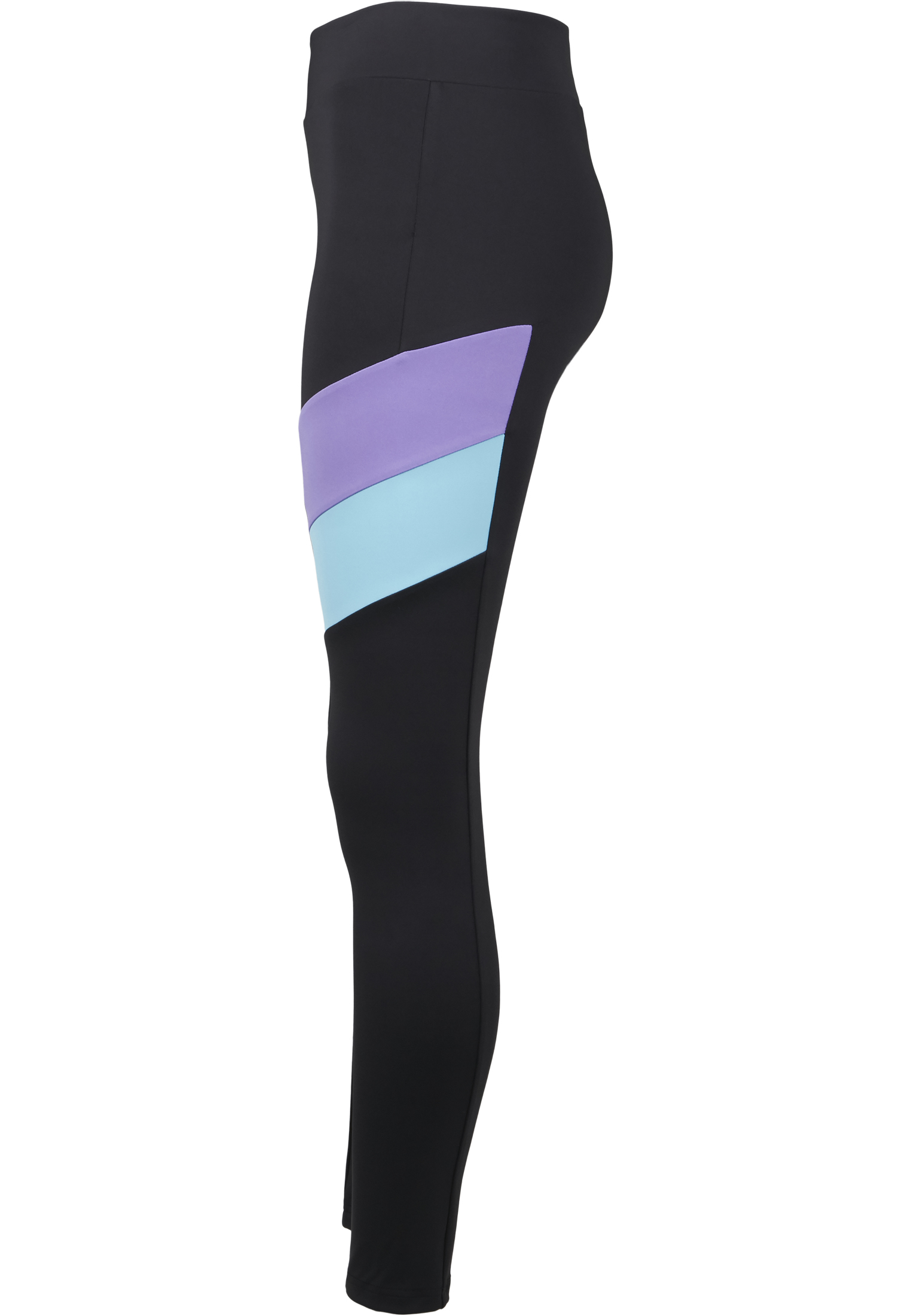 Ladies Color Block Leggings black/ultraviolet 3XL - variant image 6