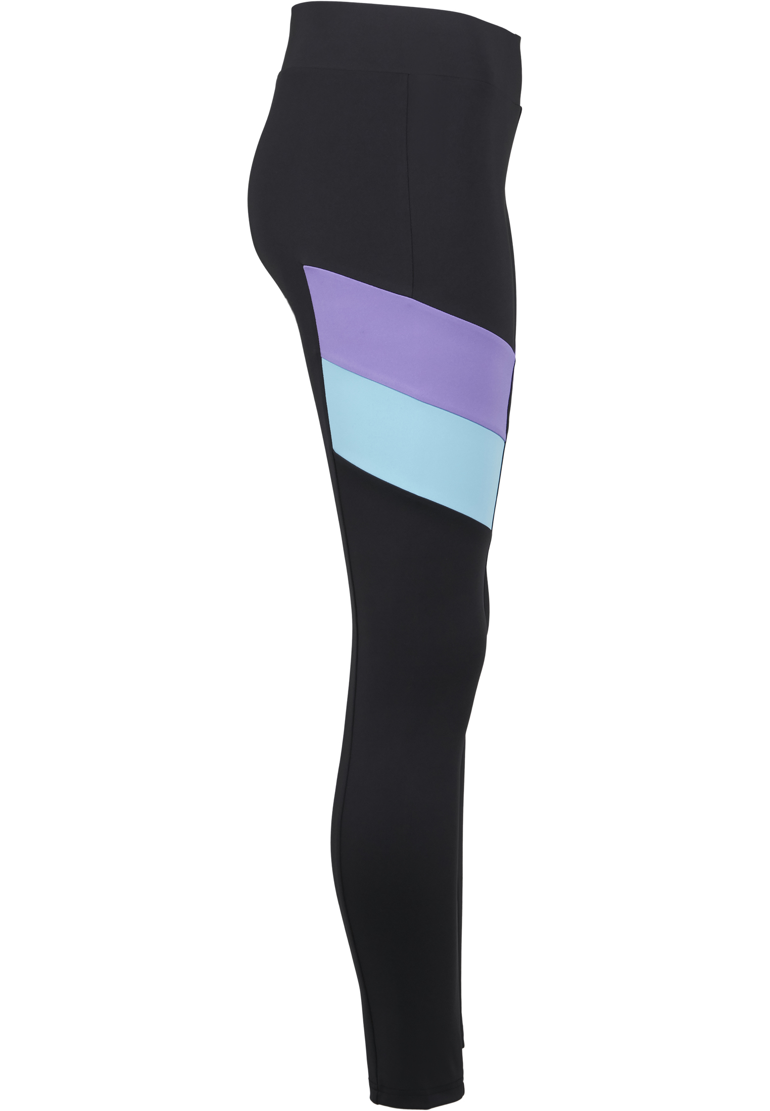 Ladies Color Block Leggings black/ultraviolet 3XL - variant image 8