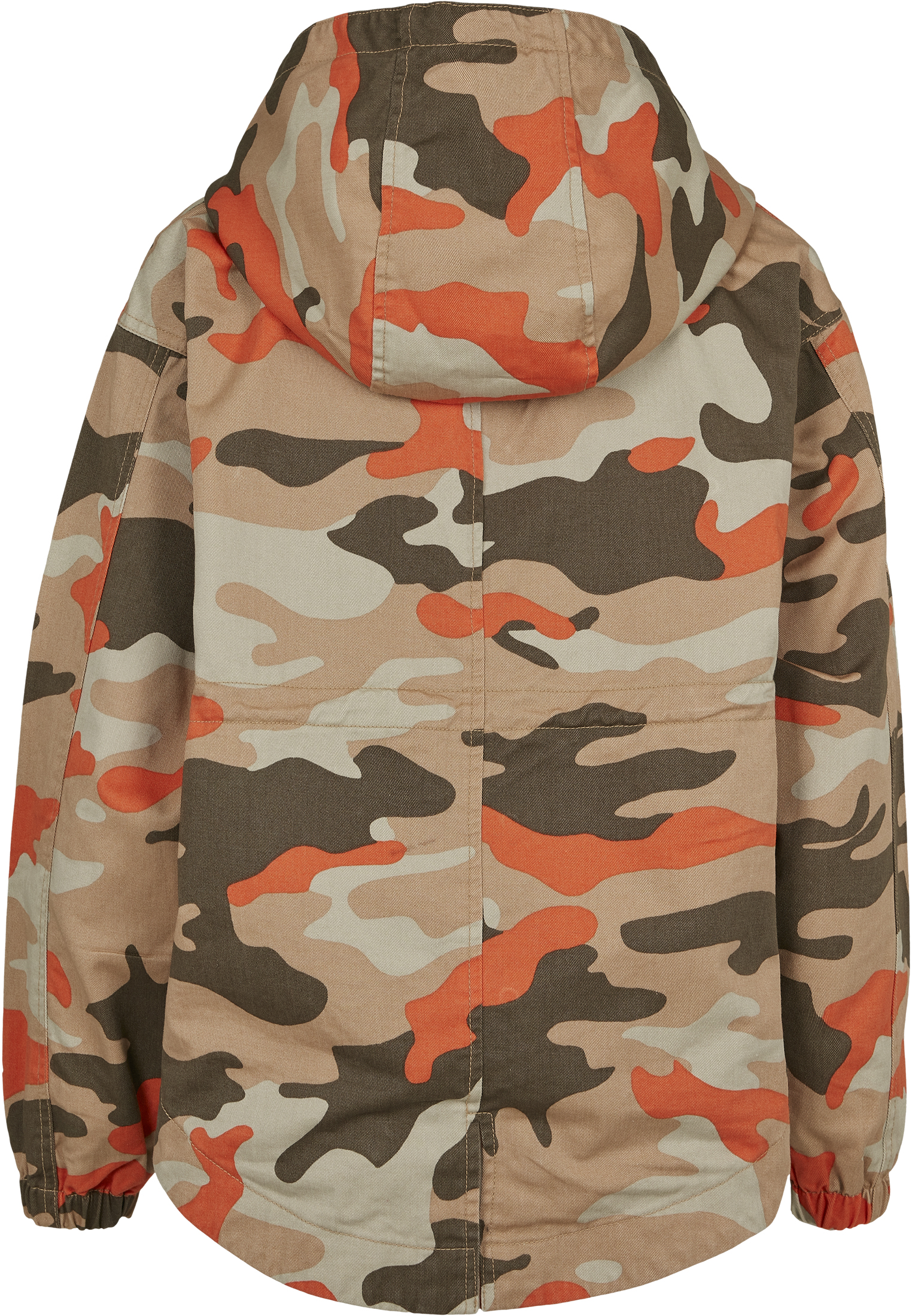 Ladies Oversized Camo Parka Jacket brick camo L - variant image 6