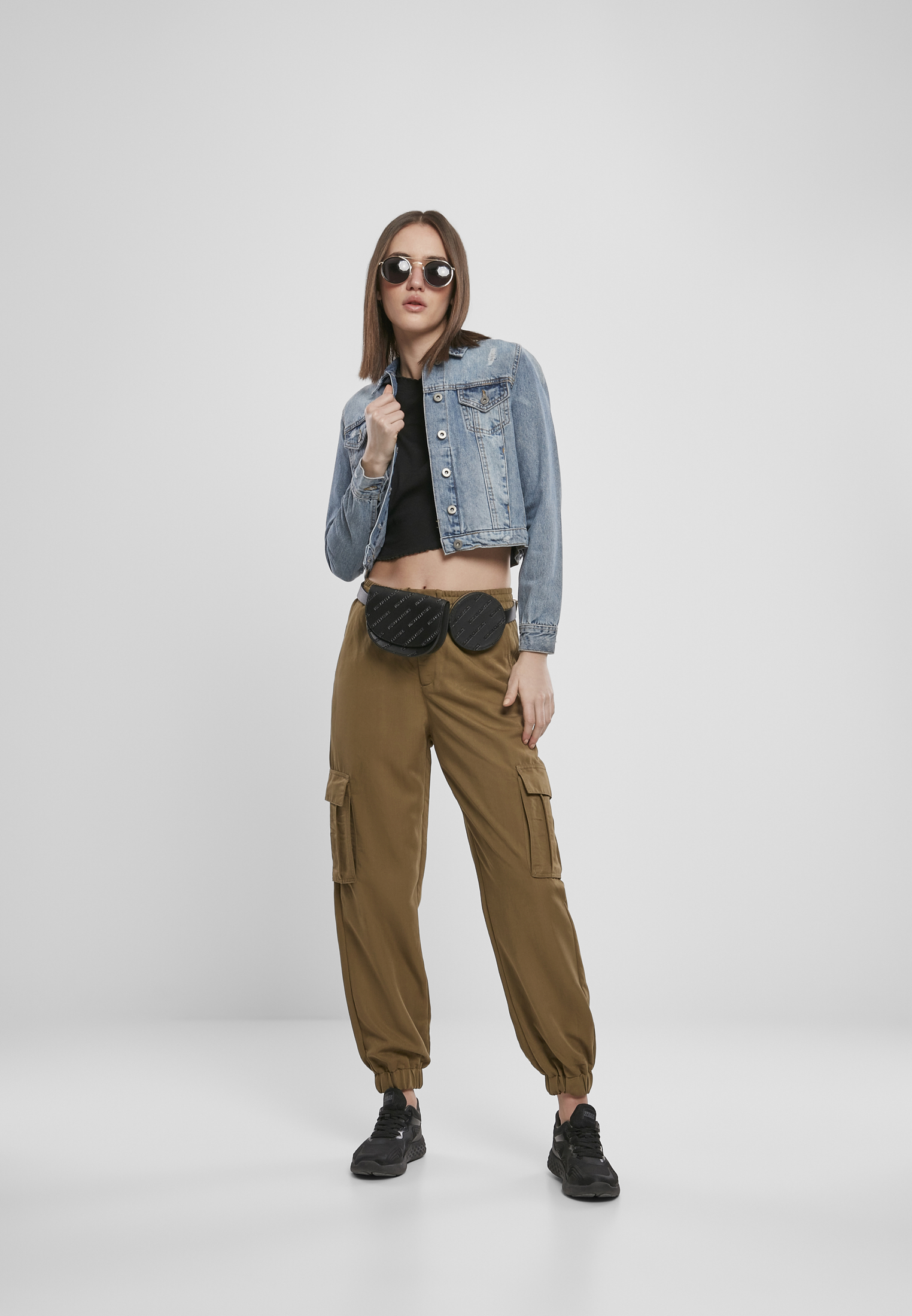 Ladies Viscose Twill Cargo Pants summerolive L - variant image 4