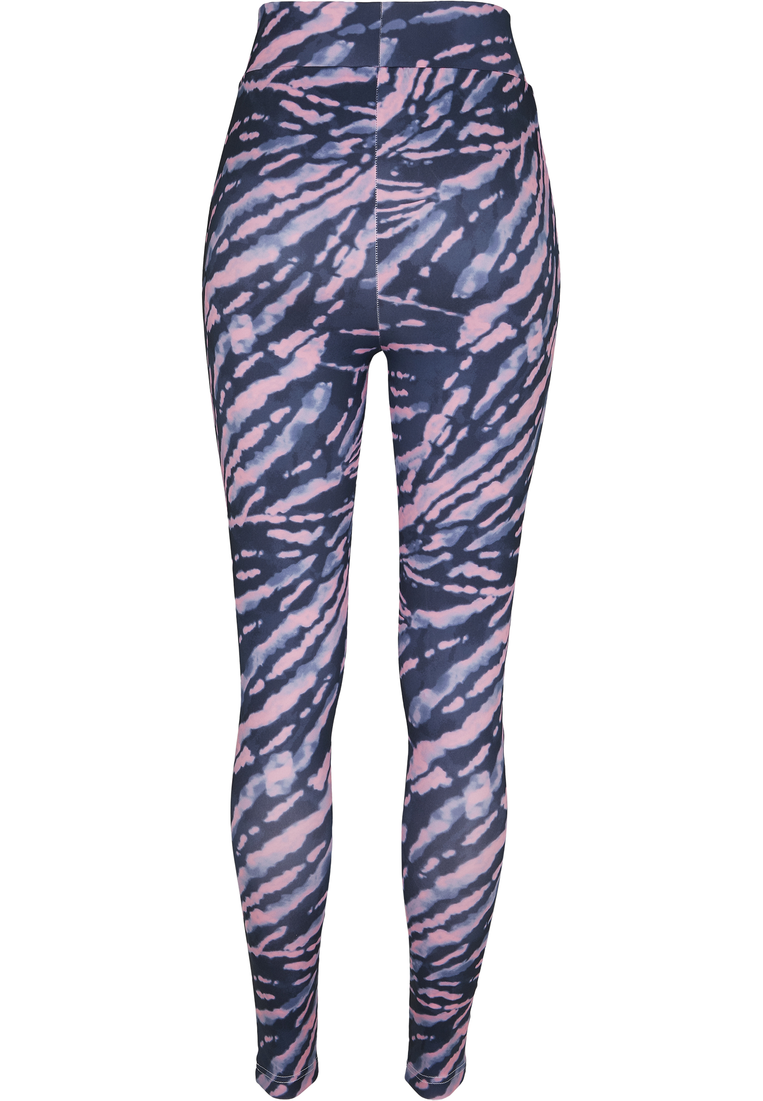 Ladies High Waist Tie Dye Leggings darkshadow/pink L - variant image 7