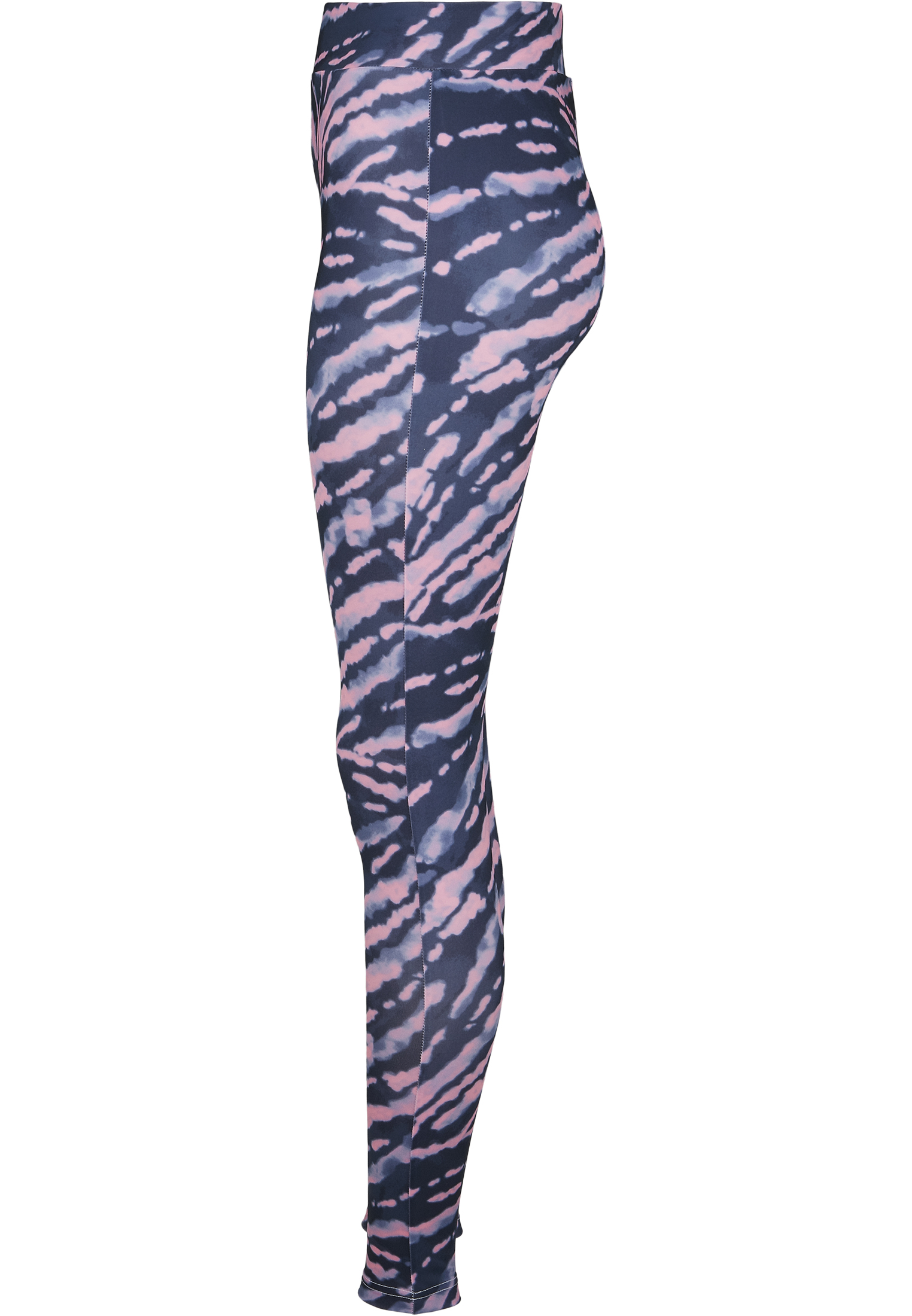 Ladies High Waist Tie Dye Leggings darkshadow/pink L - variant image 6