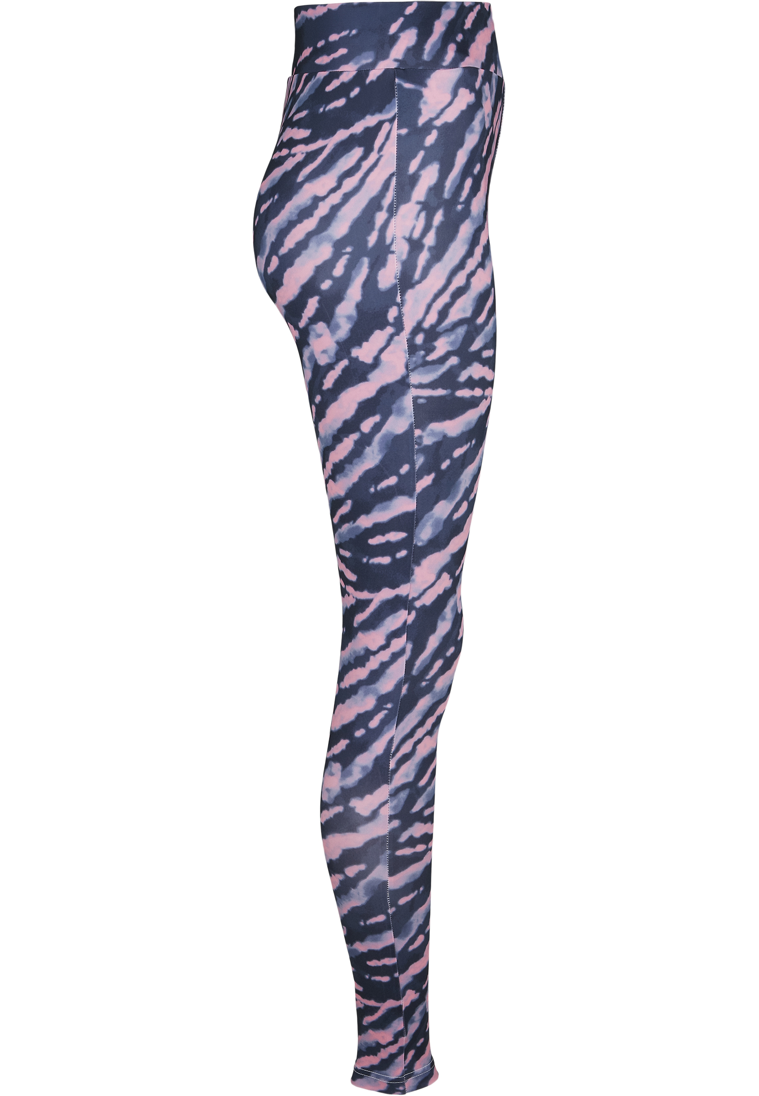 Ladies High Waist Tie Dye Leggings darkshadow/pink L - variant image 8