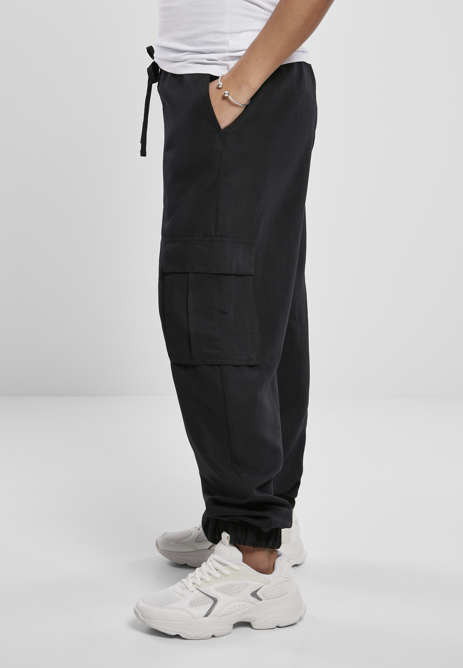Ladies Viscose Twill Cargo Pants black 3XL - variant image 1