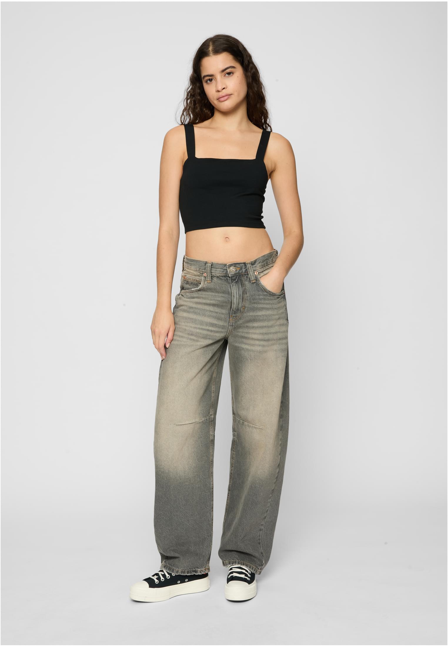 Ladies Cropped Top 2-Pack black/white XXL - variant image 2