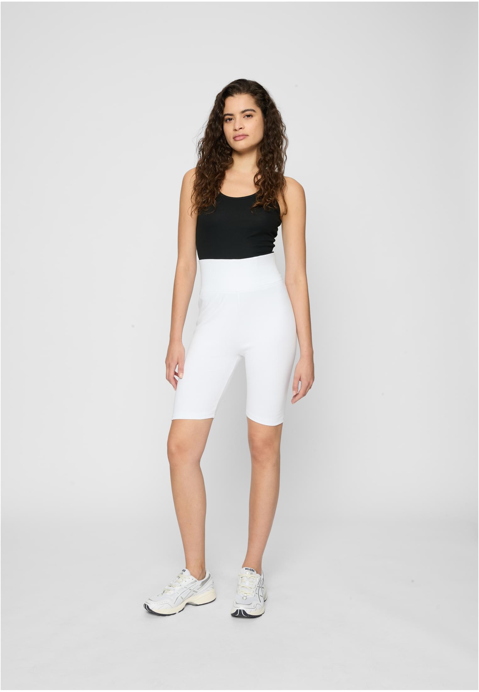 Ladies High Waist Cycle Shorts 2-Pack black/white L - variant image 2