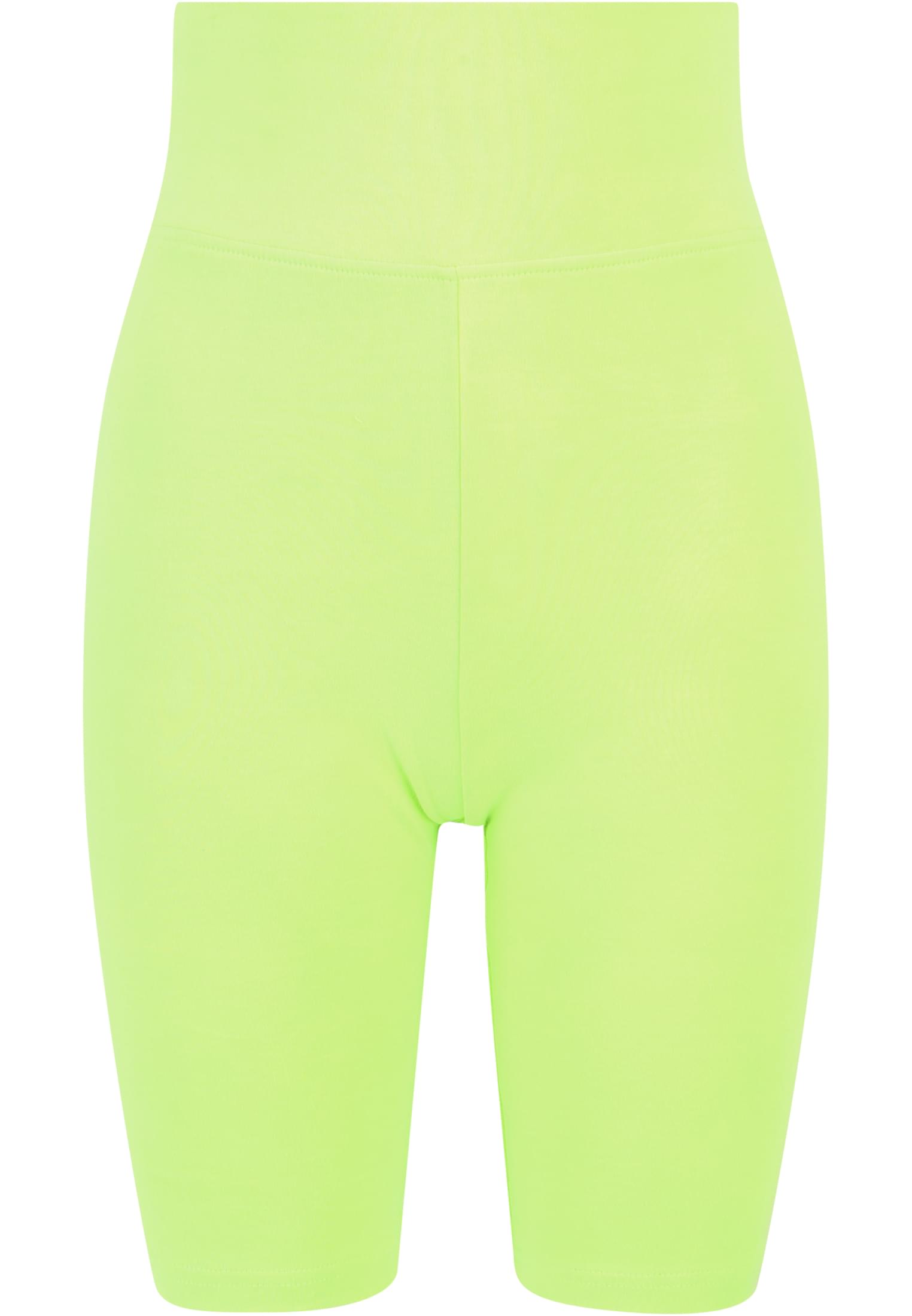 Ladies High Waist Cycle Shorts 2-Pack electriclime/black L - variant image 7