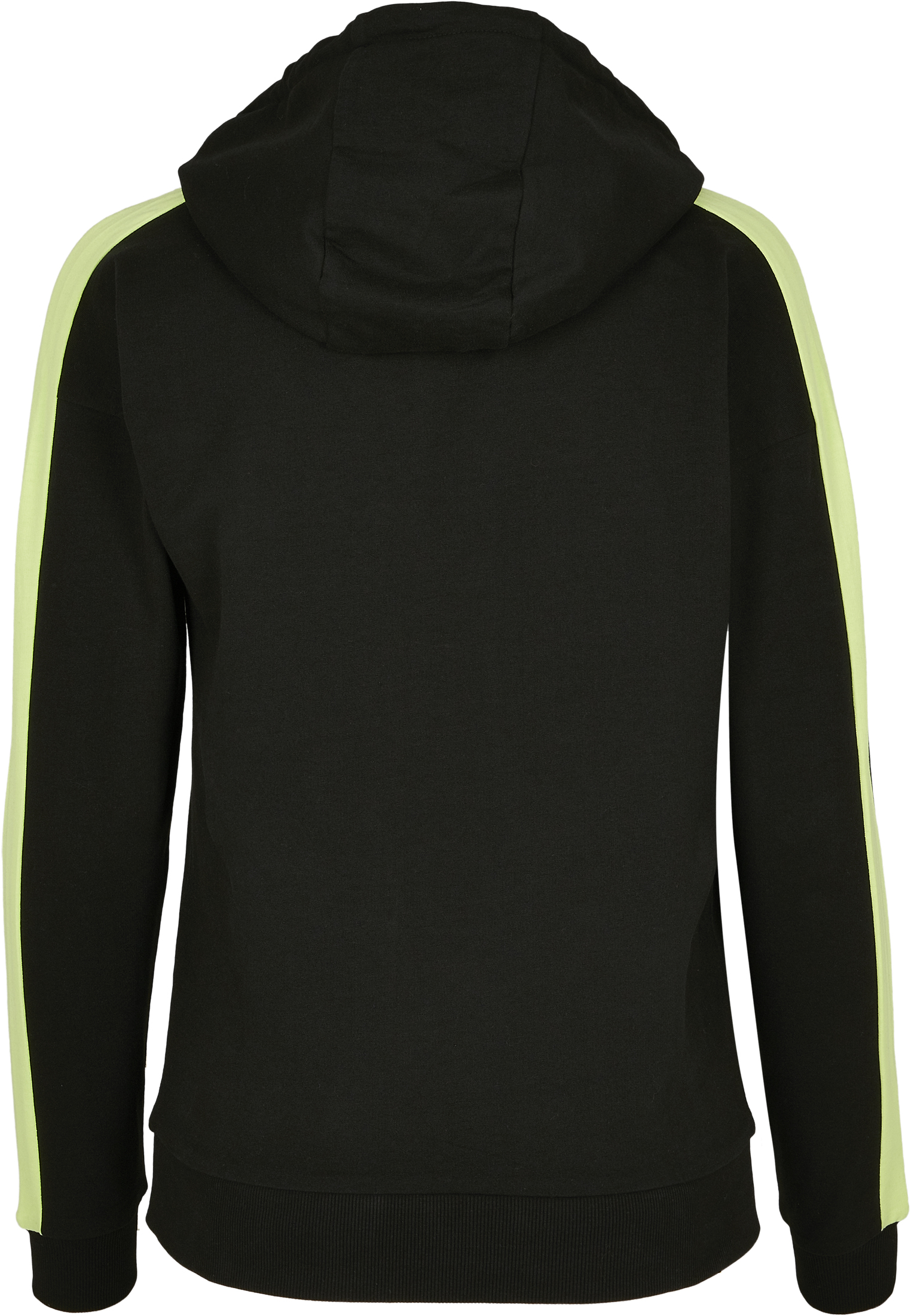 Ladies Neon Shoulder Stripe Hoody black/electriclime L - variant image 6