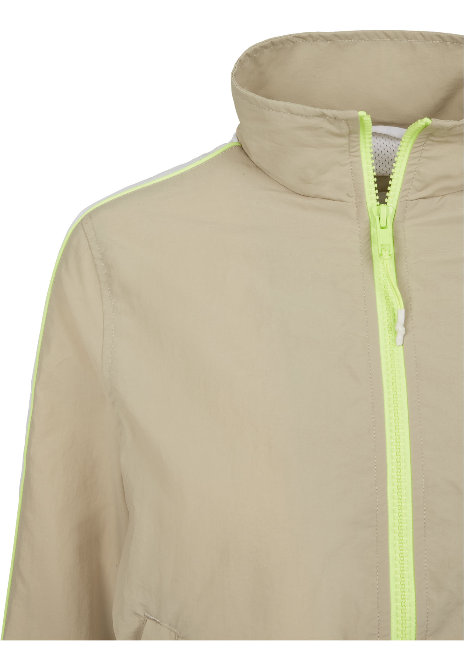 Ladies Short Piped Track Jacket concrete/electriclime L - variant image 11