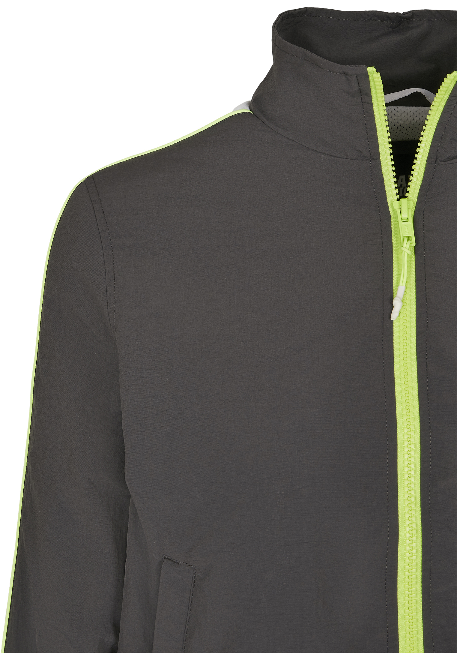 Ladies Short Piped Track Jacket darkshadow/electriclime L - variant image 9