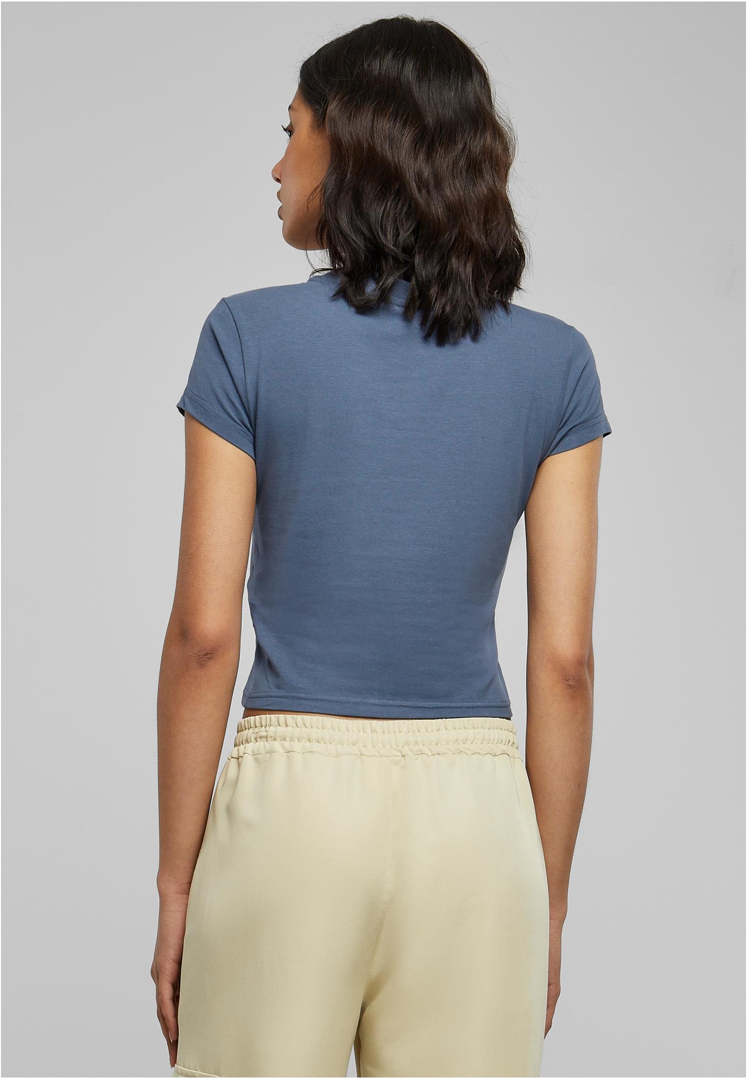 Ladies Stretch Jersey Cropped Tee vintageblue L - variant image 2