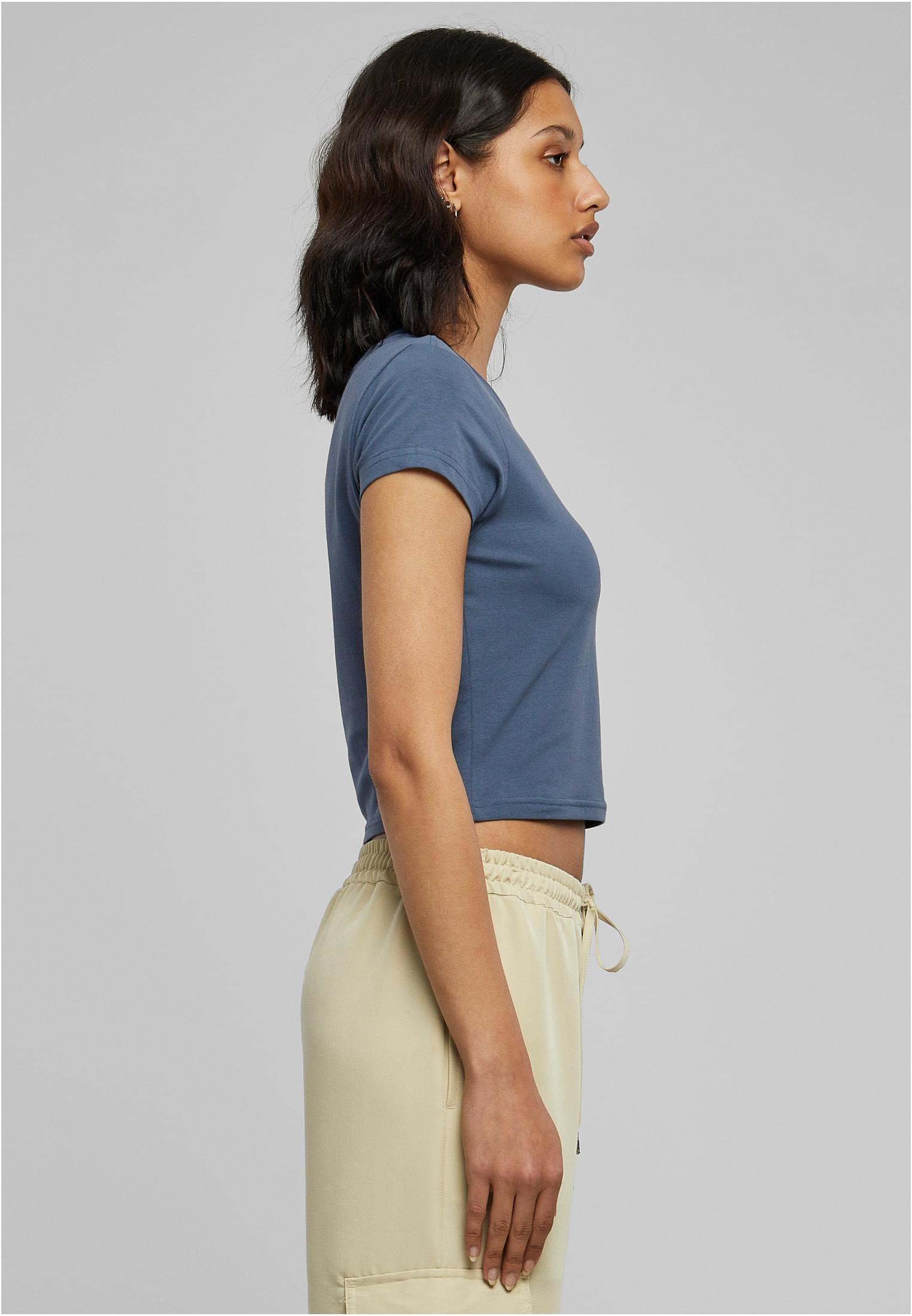 Ladies Stretch Jersey Cropped Tee vintageblue L - variant image 3