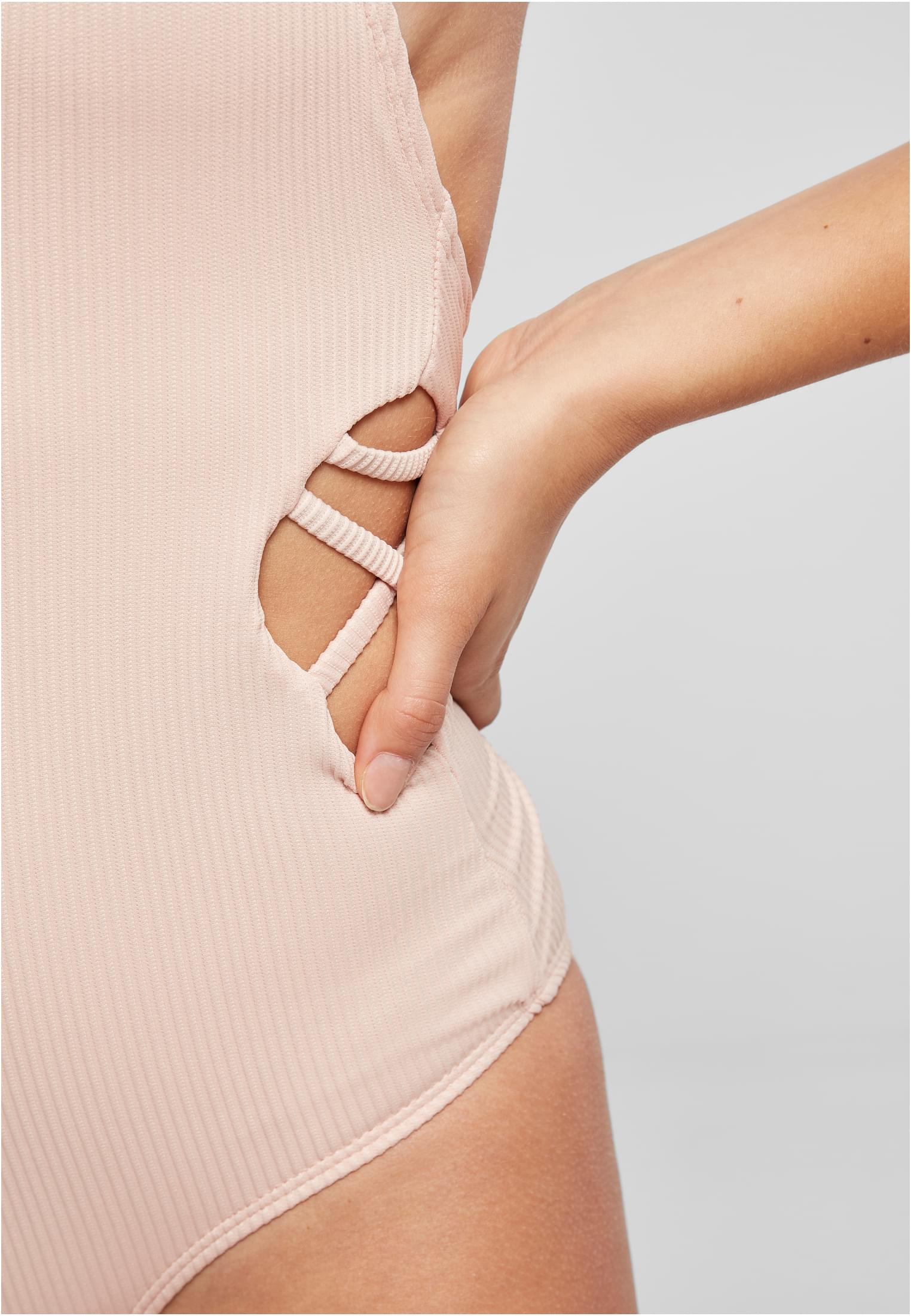 Ladies Rib Swimsuit rose L - variant image 5