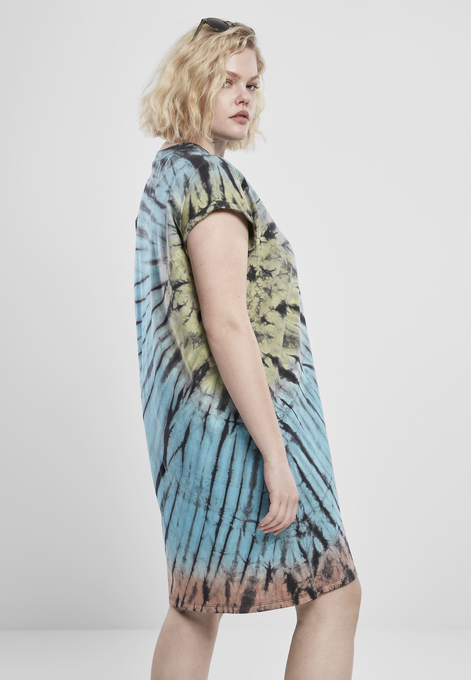 Ladies Tie Dye Dress black 3XL - variant image 3