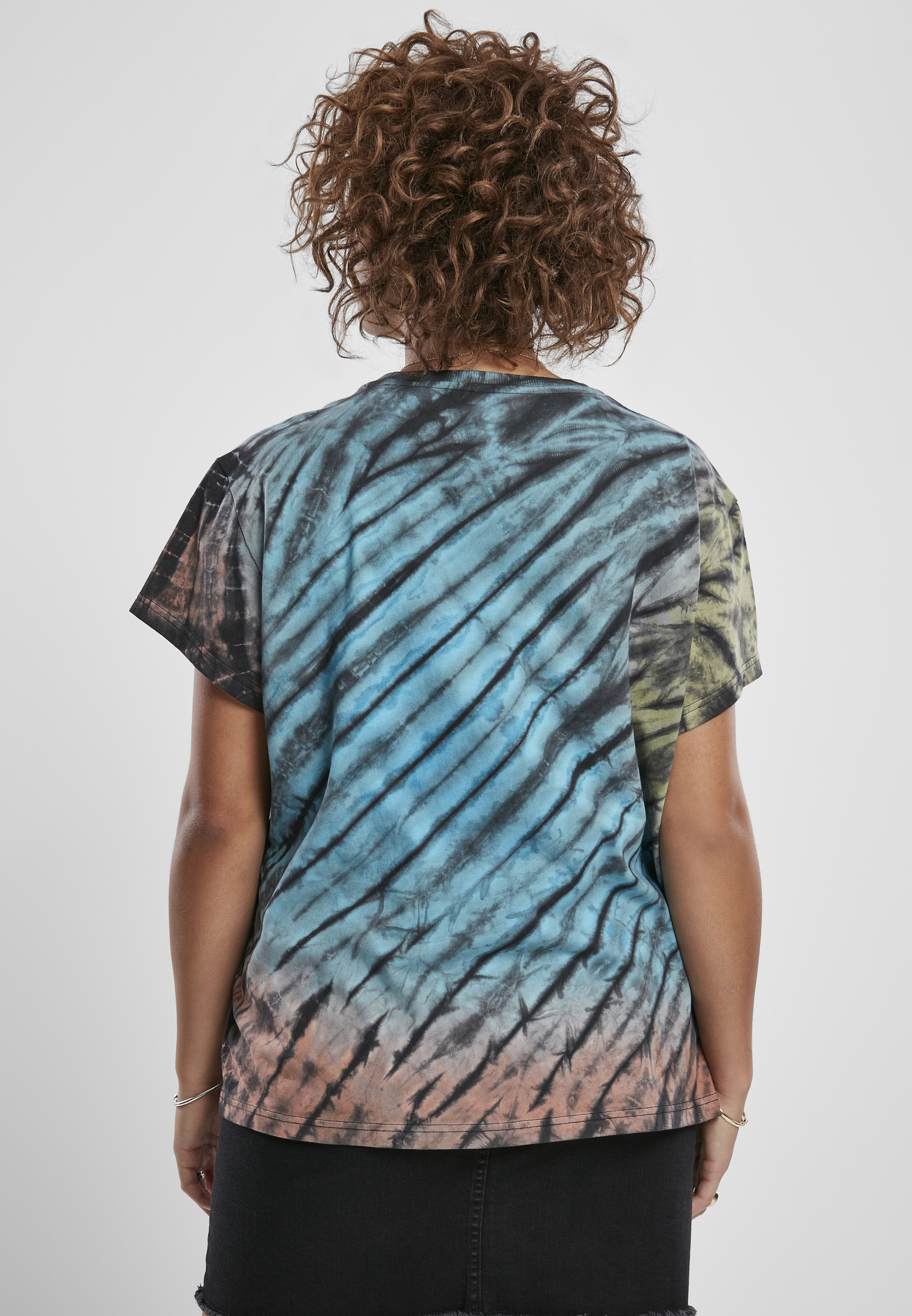 Femmes T-shirt tie-dye boyfriend noir 3XL
 - variant image 2